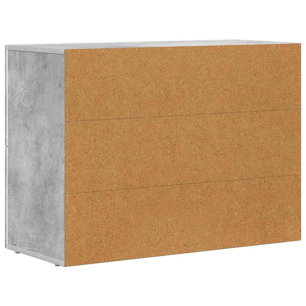 Kreveta Betonski sivi 80.5 x 35 x 59 cm Konstruirano drvo