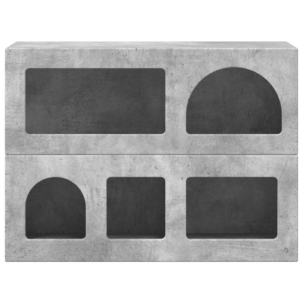 Kreveta Betonski sivi 80.5 x 35 x 59 cm Konstruirano drvo