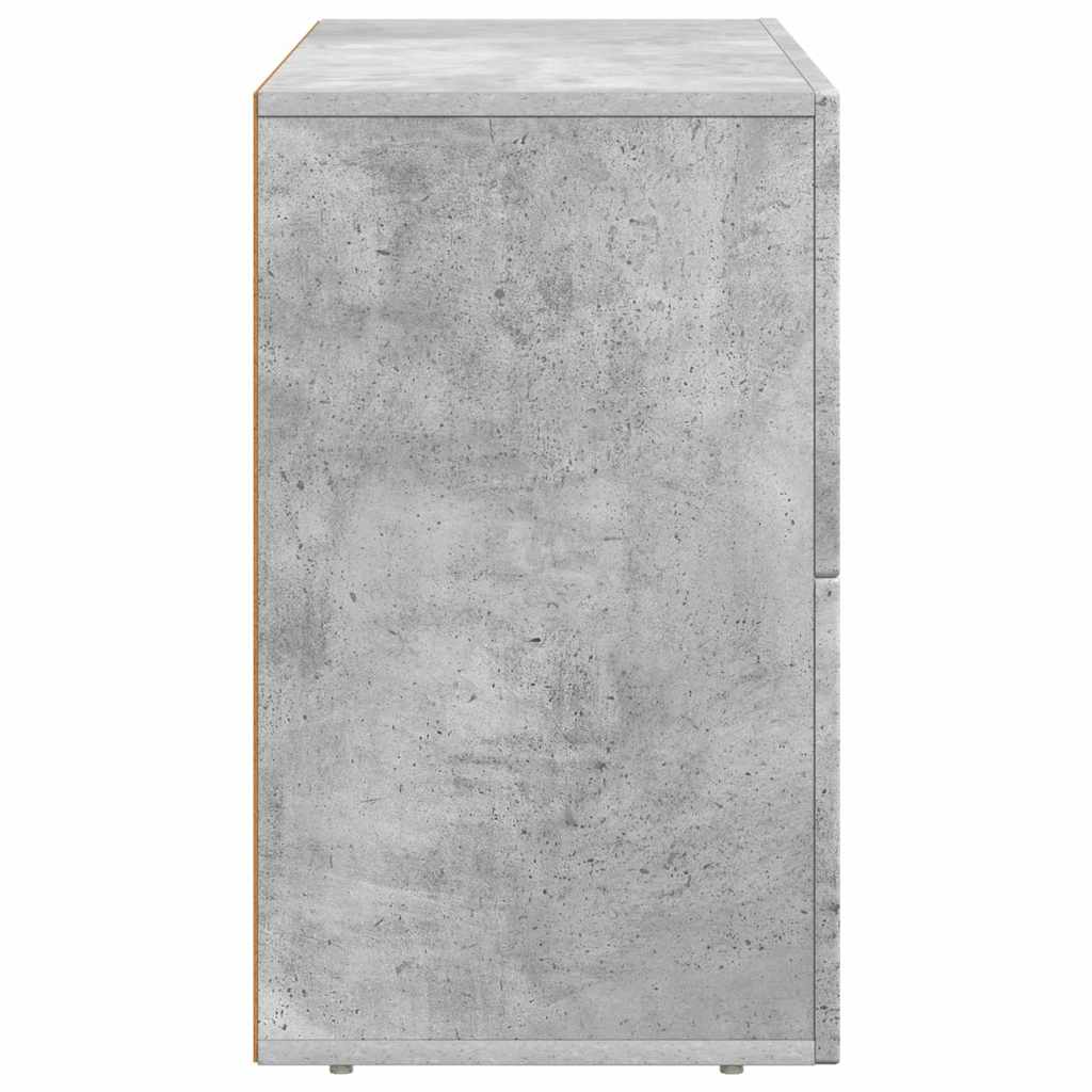 Kreveta Betonski sivi 80.5 x 35 x 59 cm Konstruirano drvo