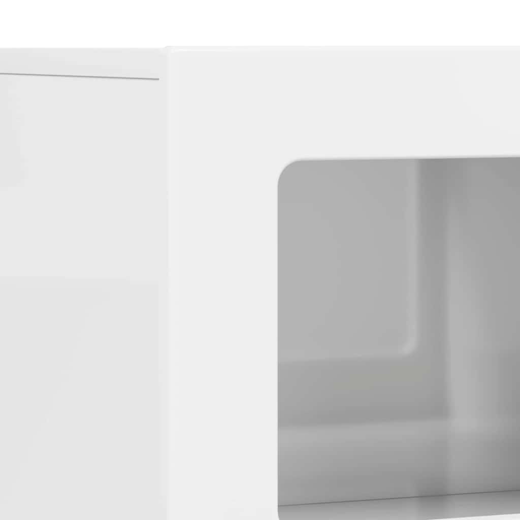 Kreveta Visoki sjaj bijela 80.5 x 35 x 59 cm Konstruirano drvo