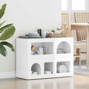 Kreveta Visoki sjaj bijela 80.5 x 35 x 59 cm Konstruirano drvo