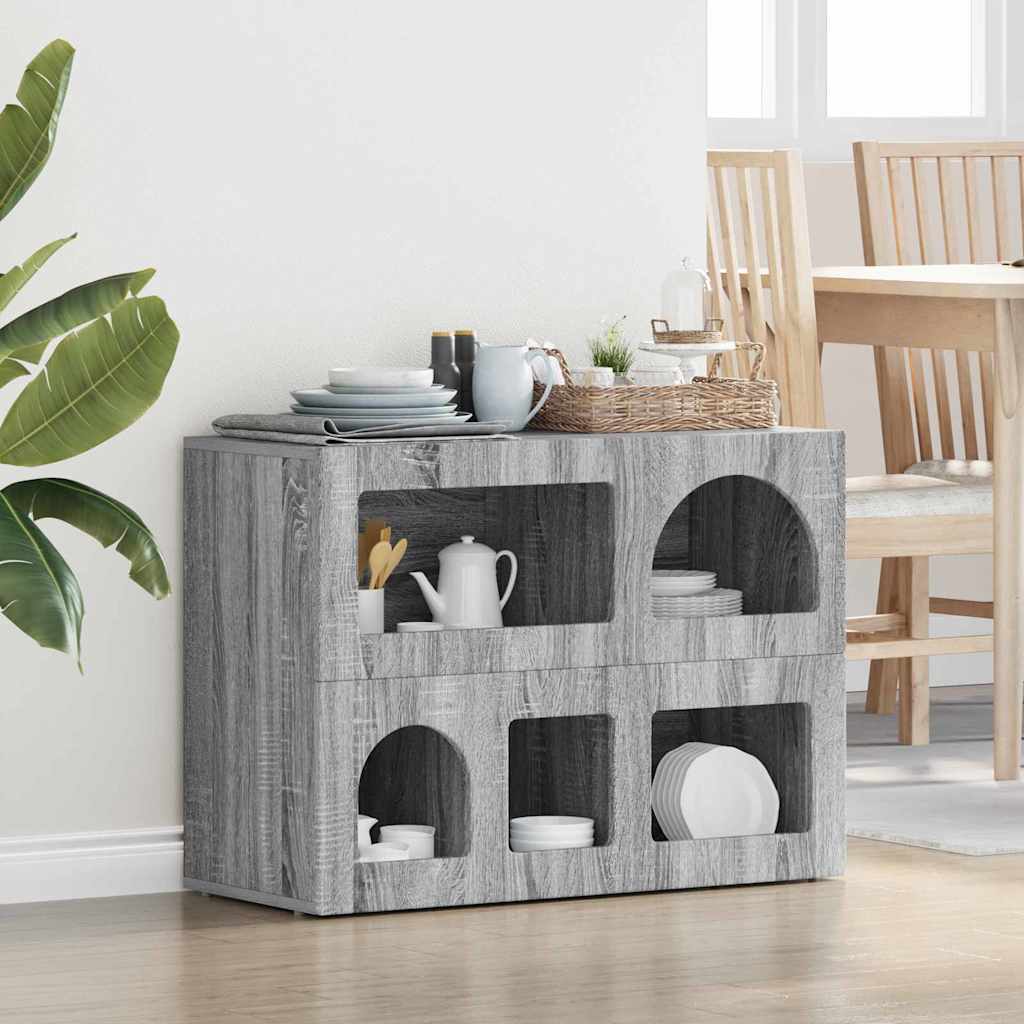 Kreveta Siva Sonoma 80.5 x 35 x 59 cm Konstruirano drvo
