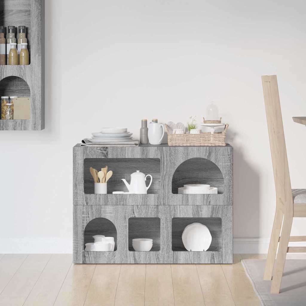 Kreveta Siva Sonoma 80.5 x 35 x 59 cm Konstruirano drvo