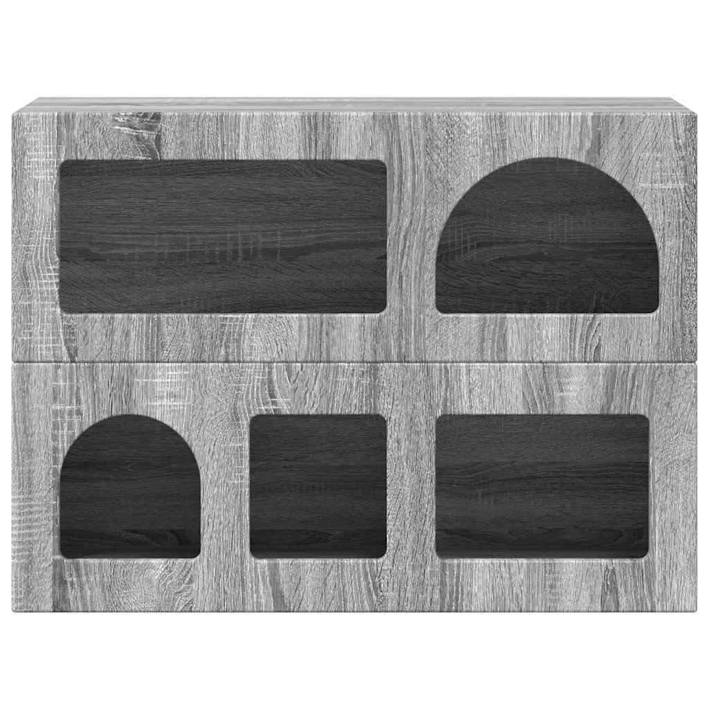 Kreveta Siva Sonoma 80.5 x 35 x 59 cm Konstruirano drvo