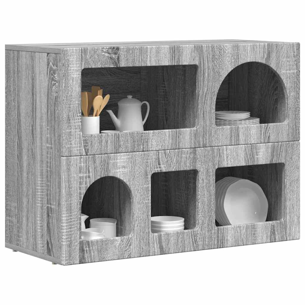 Kreveta Siva Sonoma 80.5 x 35 x 59 cm Konstruirano drvo