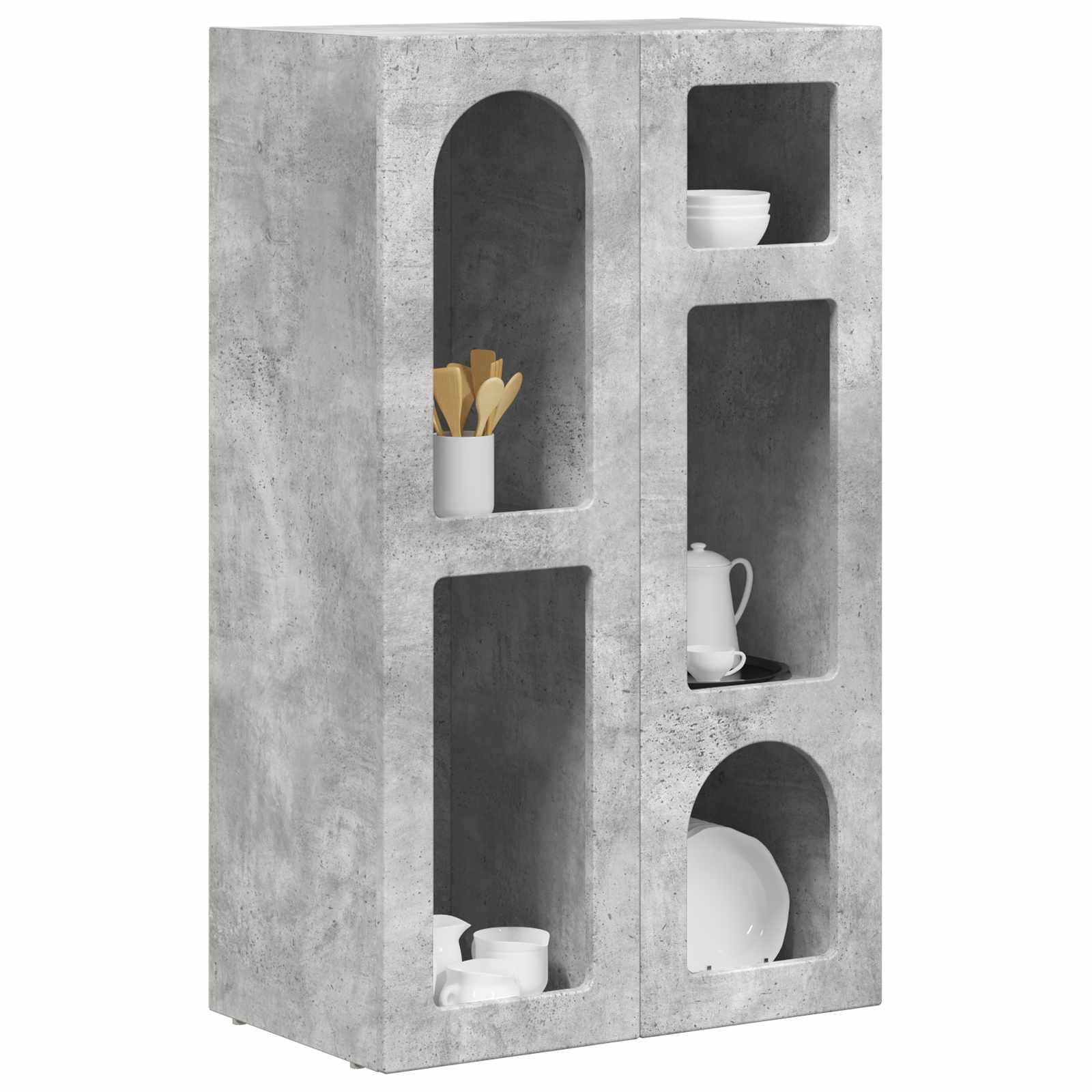 Kreveta Betonski sivi 59 x 35 x 100,5 cm Konstruirano drvo