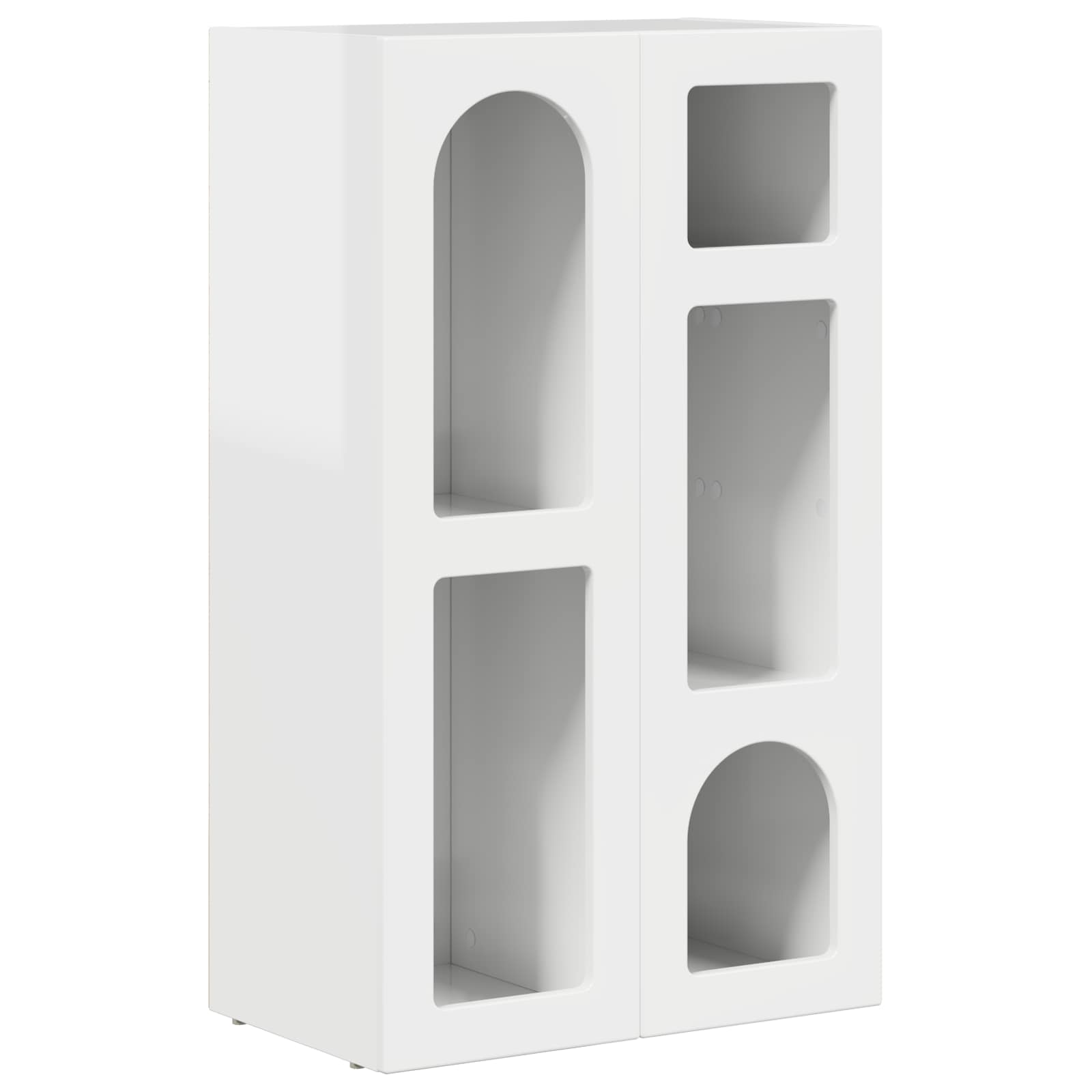 Kreveta Visoki sjaj bijela 59 x 35 x 100,5 cm Konstruirano drvo