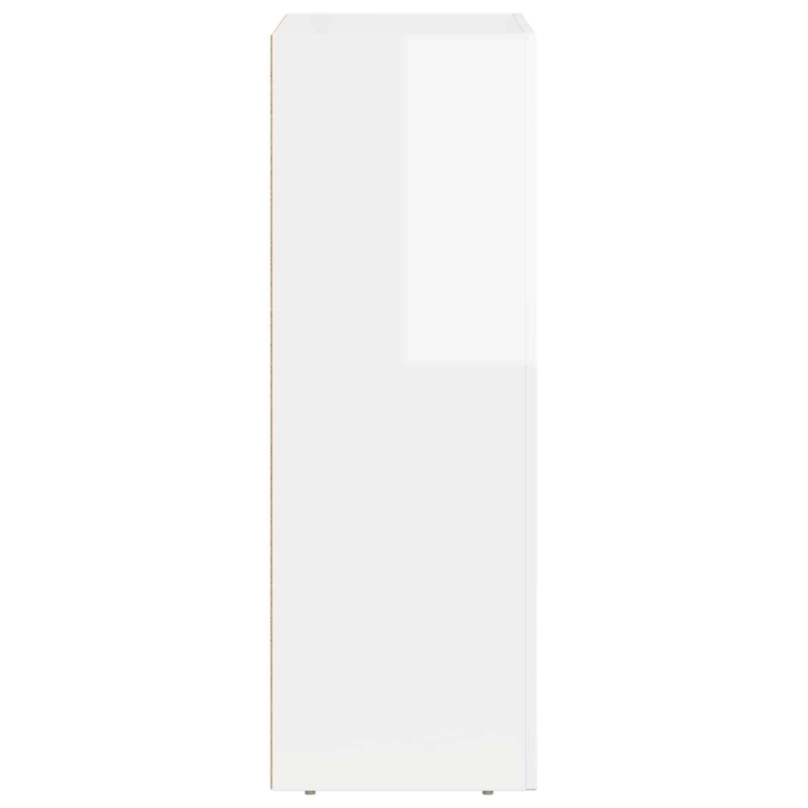 Kreveta Visoki sjaj bijela 59 x 35 x 100,5 cm Konstruirano drvo