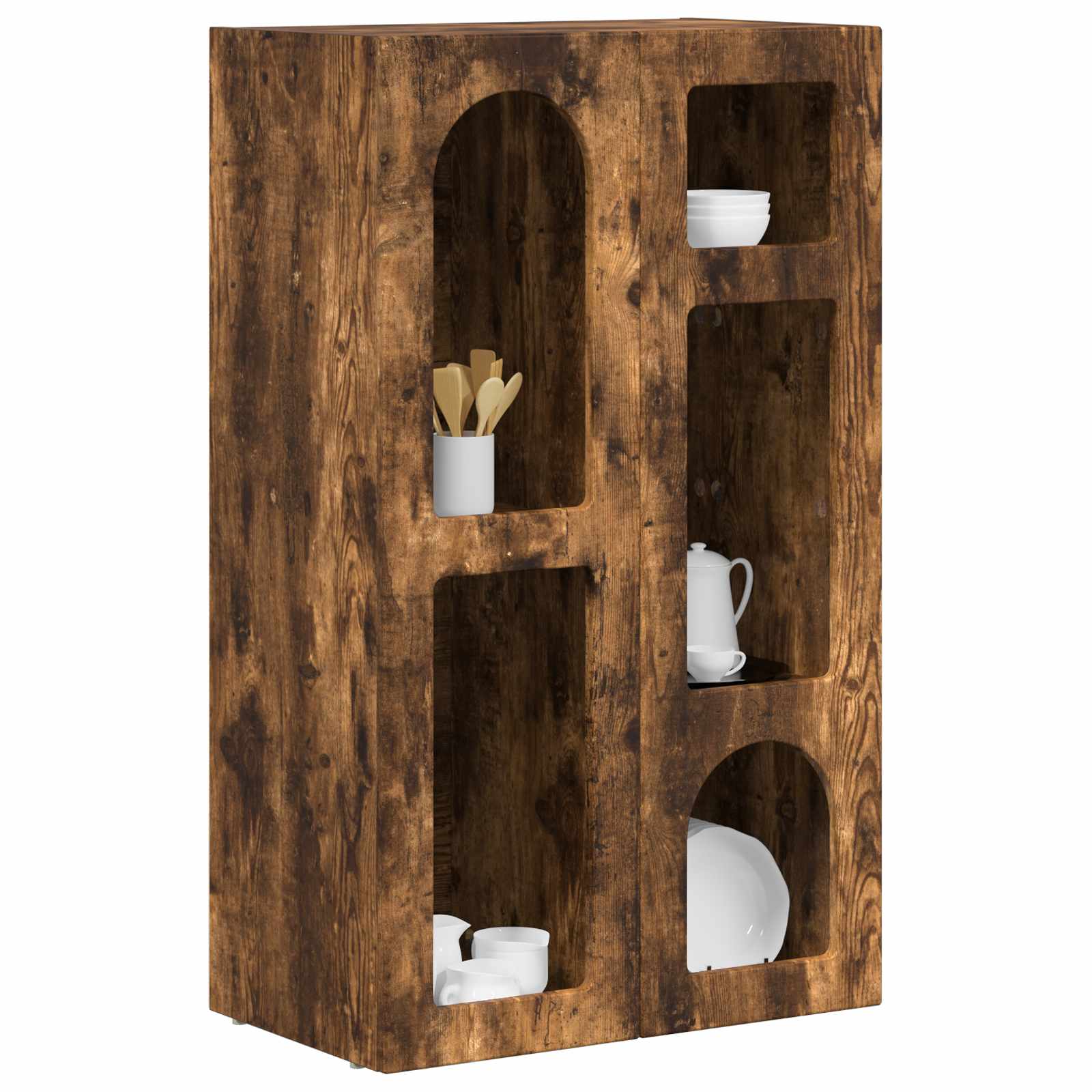 Kreveta Dimljeni hrast 59 x 35 x 100,5 cm Konstruirano drvo