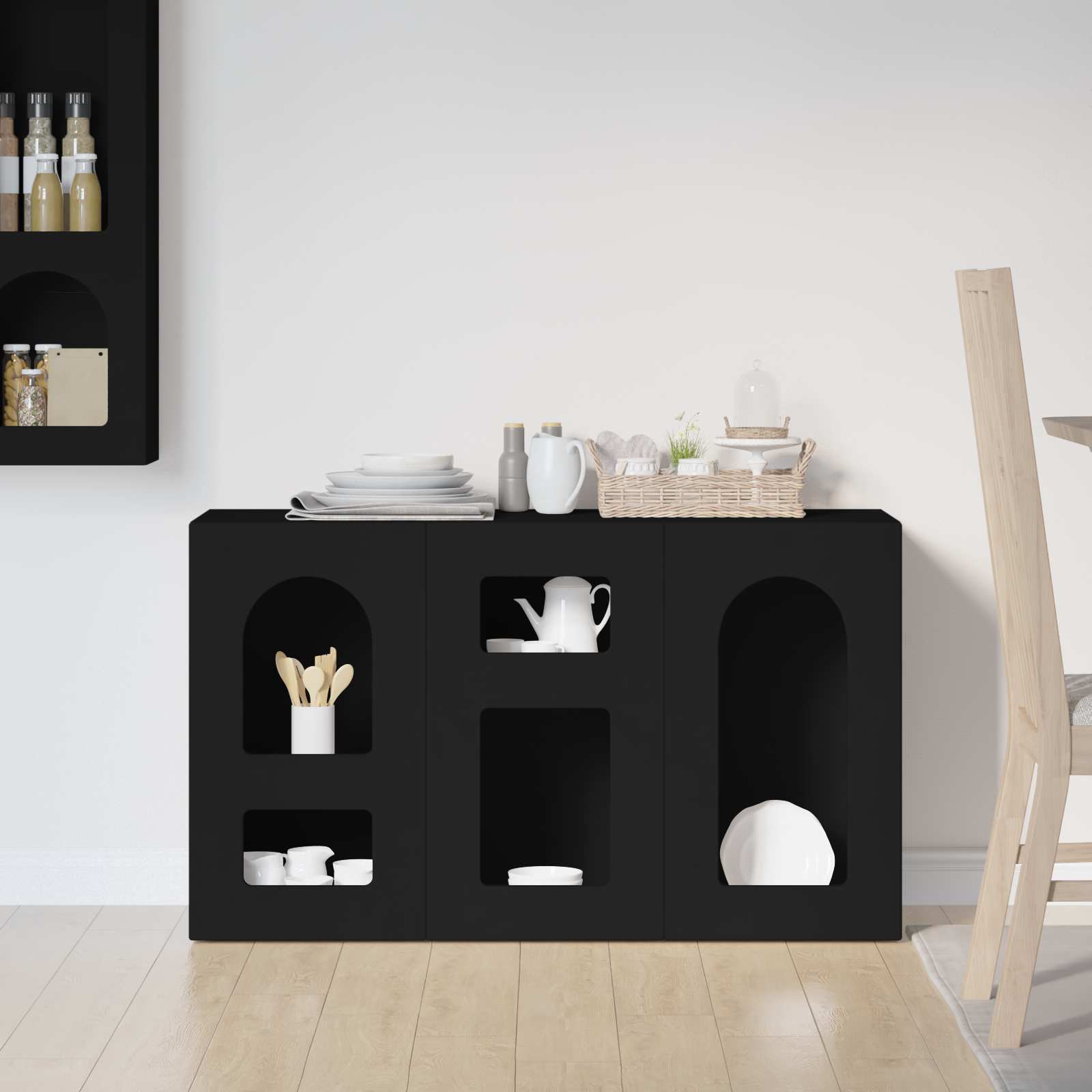 Kreveta Crna 100 x 35 x 59 cm Konstruirano drvo