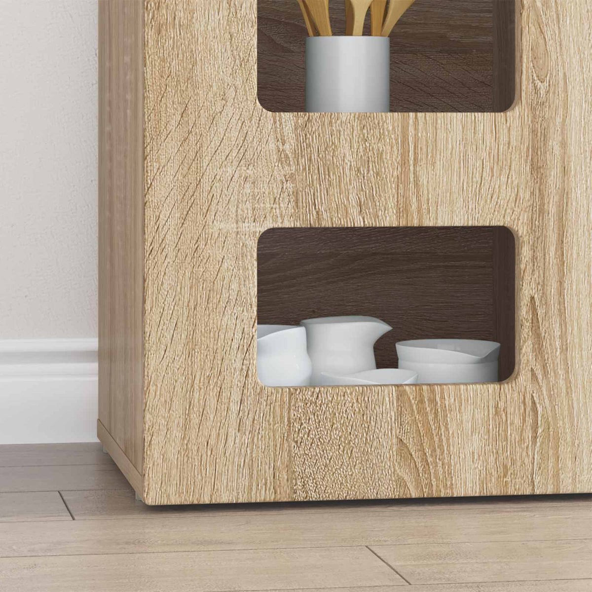 Kreveta Sonoma hrast 100 x 35 x 59 cm Konstruirano drvo