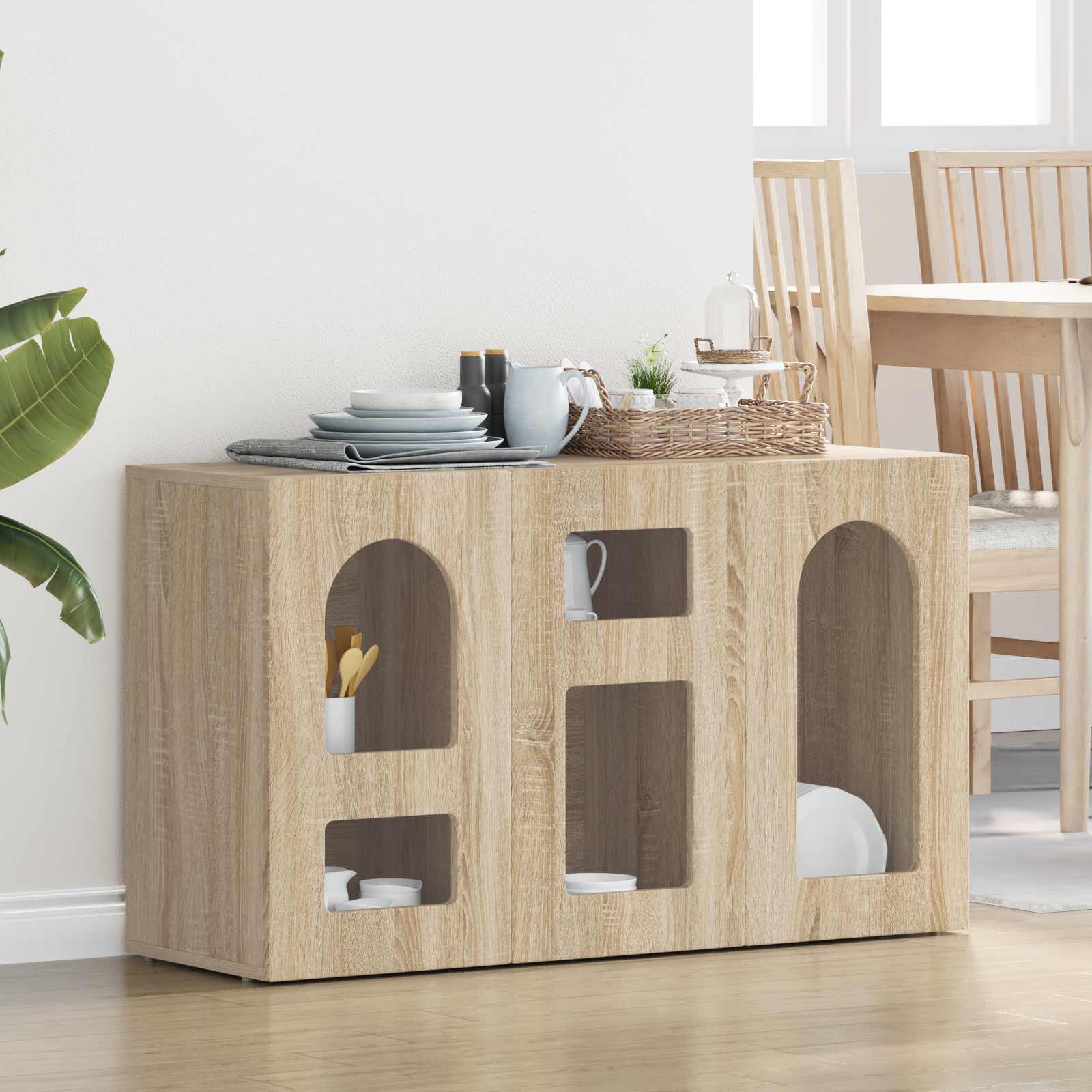 Kreveta Sonoma hrast 100 x 35 x 59 cm Konstruirano drvo