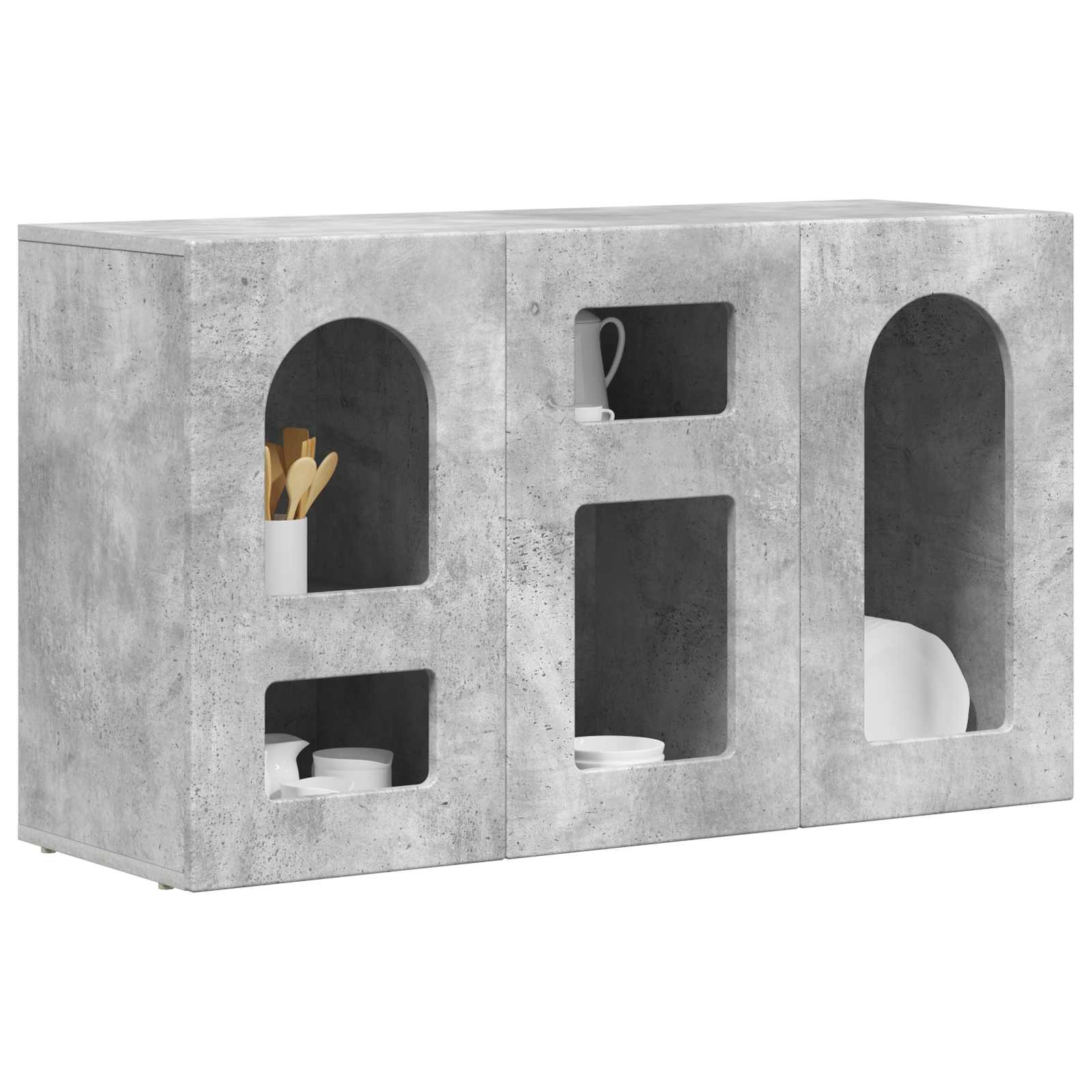 Kreveta Betonski sivi 100 x 35 x 59 cm Konstruirano drvo