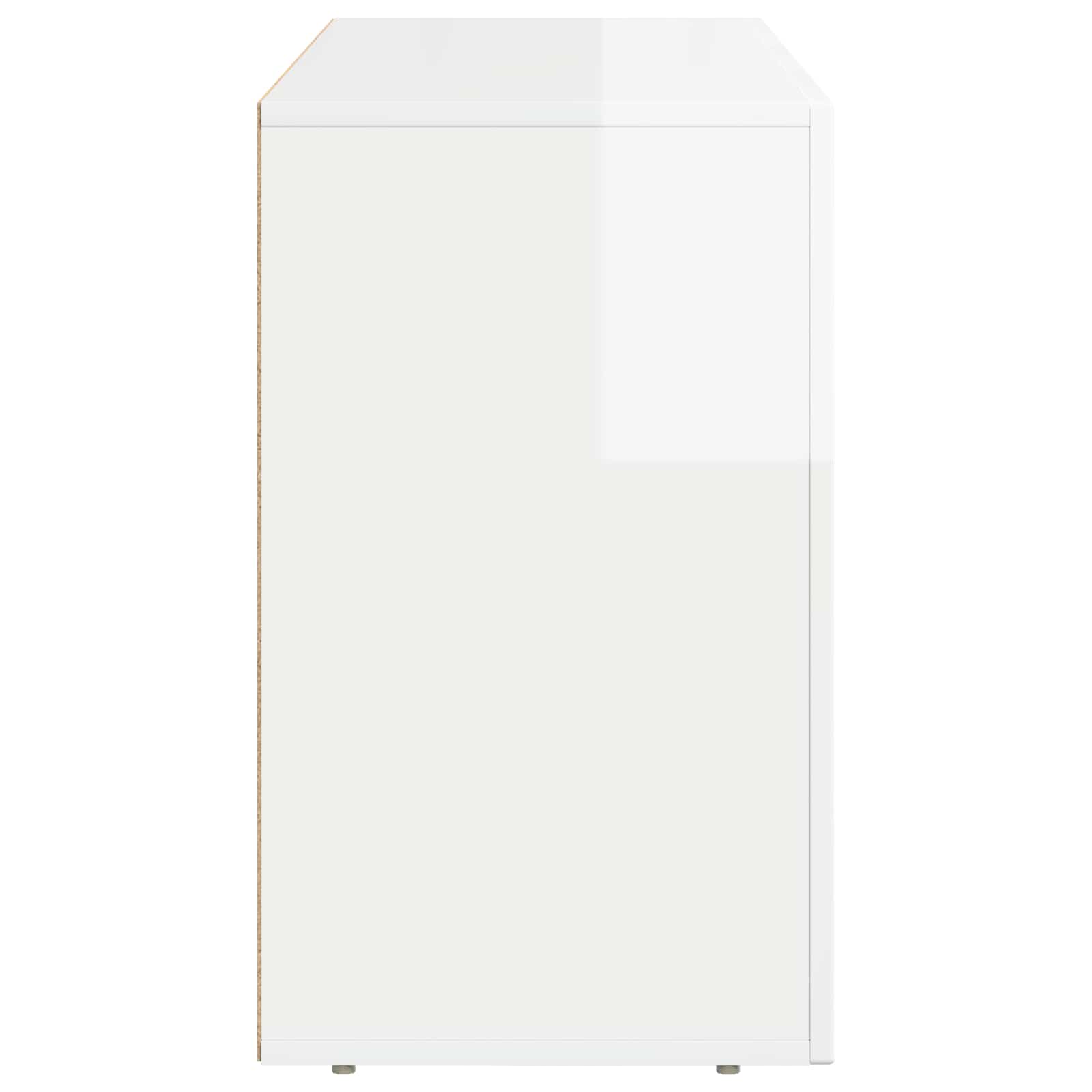 Kreveta Visoki sjaj bijela 100 x 35 x 59 cm Konstruirano drvo