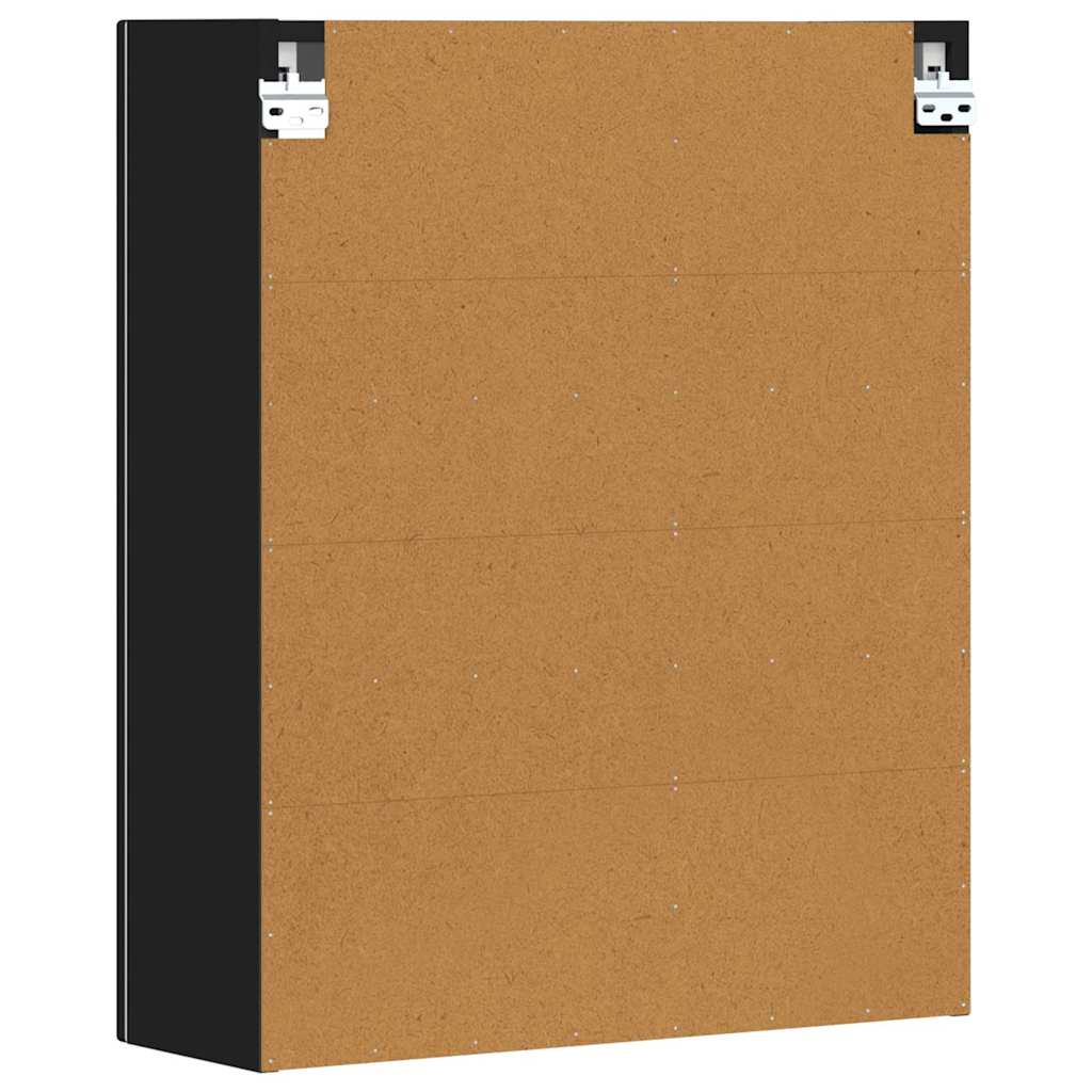 Viseći ormarić Zidne Crna 59 x 20 x 71.5 cm Konstruirano drvo