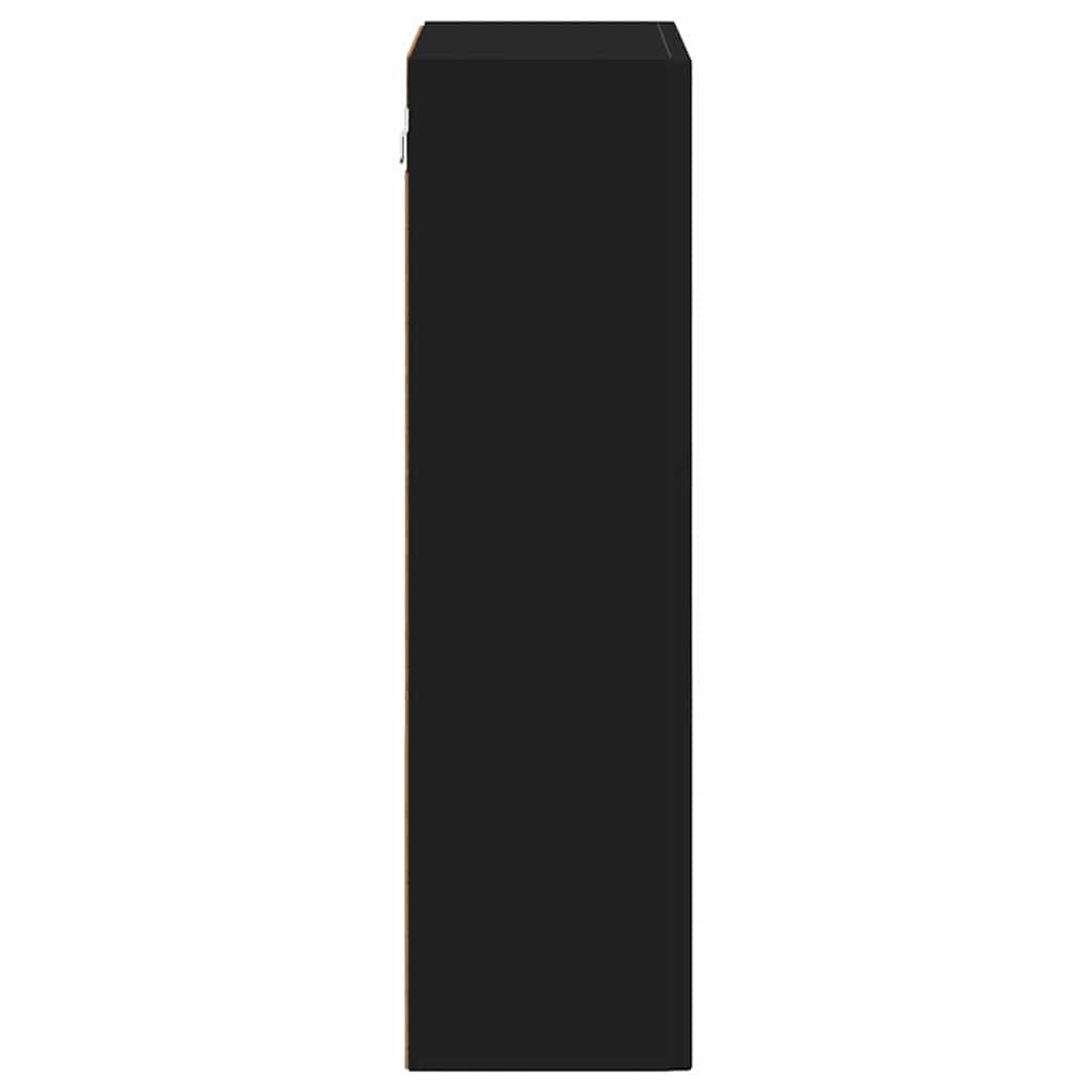 Viseći ormarić Zidne Crna 59 x 20 x 71.5 cm Konstruirano drvo
