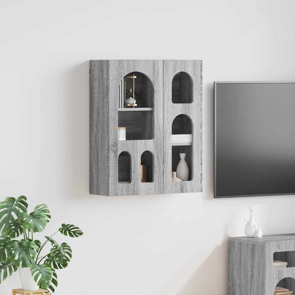 Viseći ormarić Siva Sonoma 59 x 20 x 71.5 cm Konstruirano drvo
