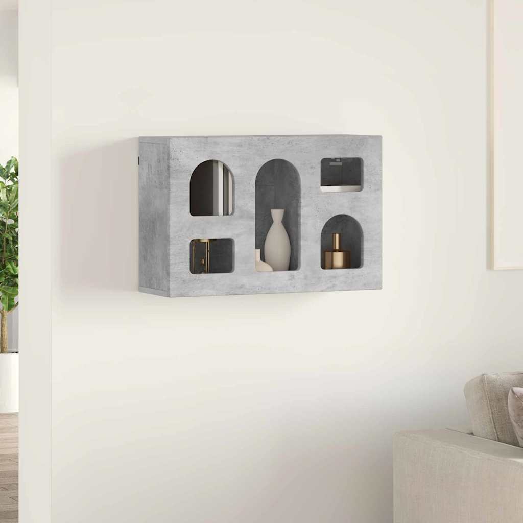 Viseći ormarić Betonski sivi 60 x 20 x 40 cm Konstruirano drvo