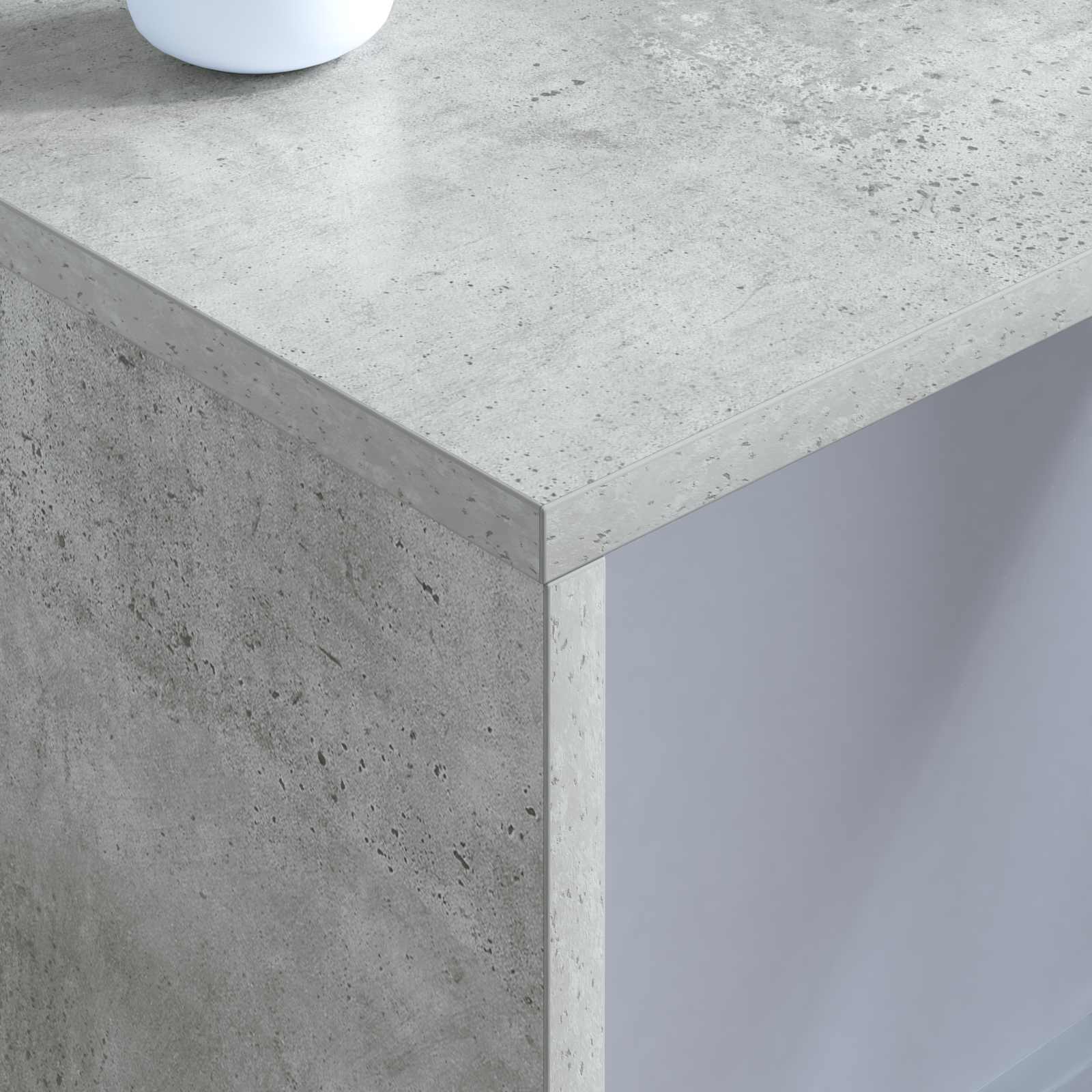 Stol za zid Betonski sivi 80 x 45 x 30 cm Konstruirano drvo