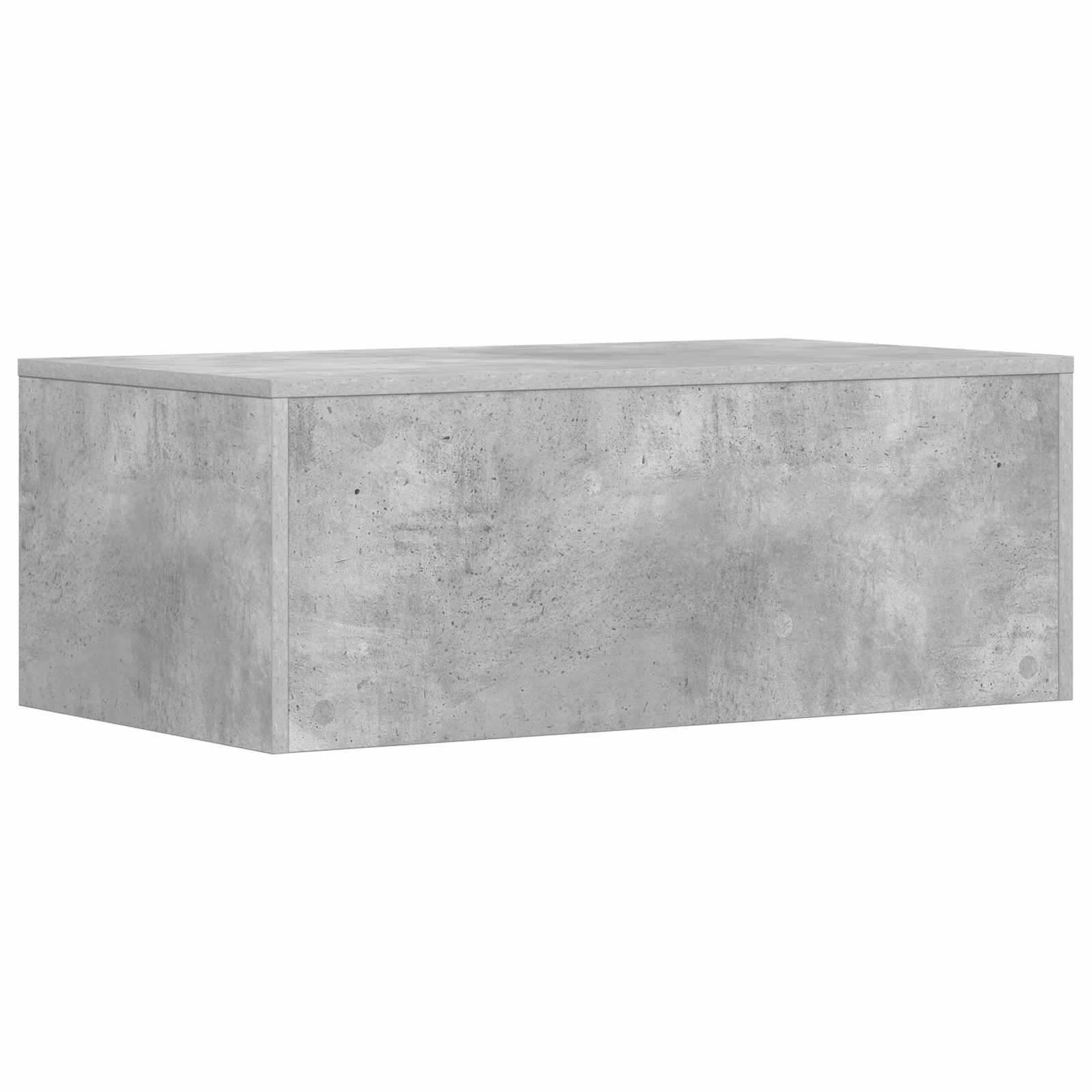 Stol za zid Betonski sivi 80 x 45 x 30 cm Konstruirano drvo