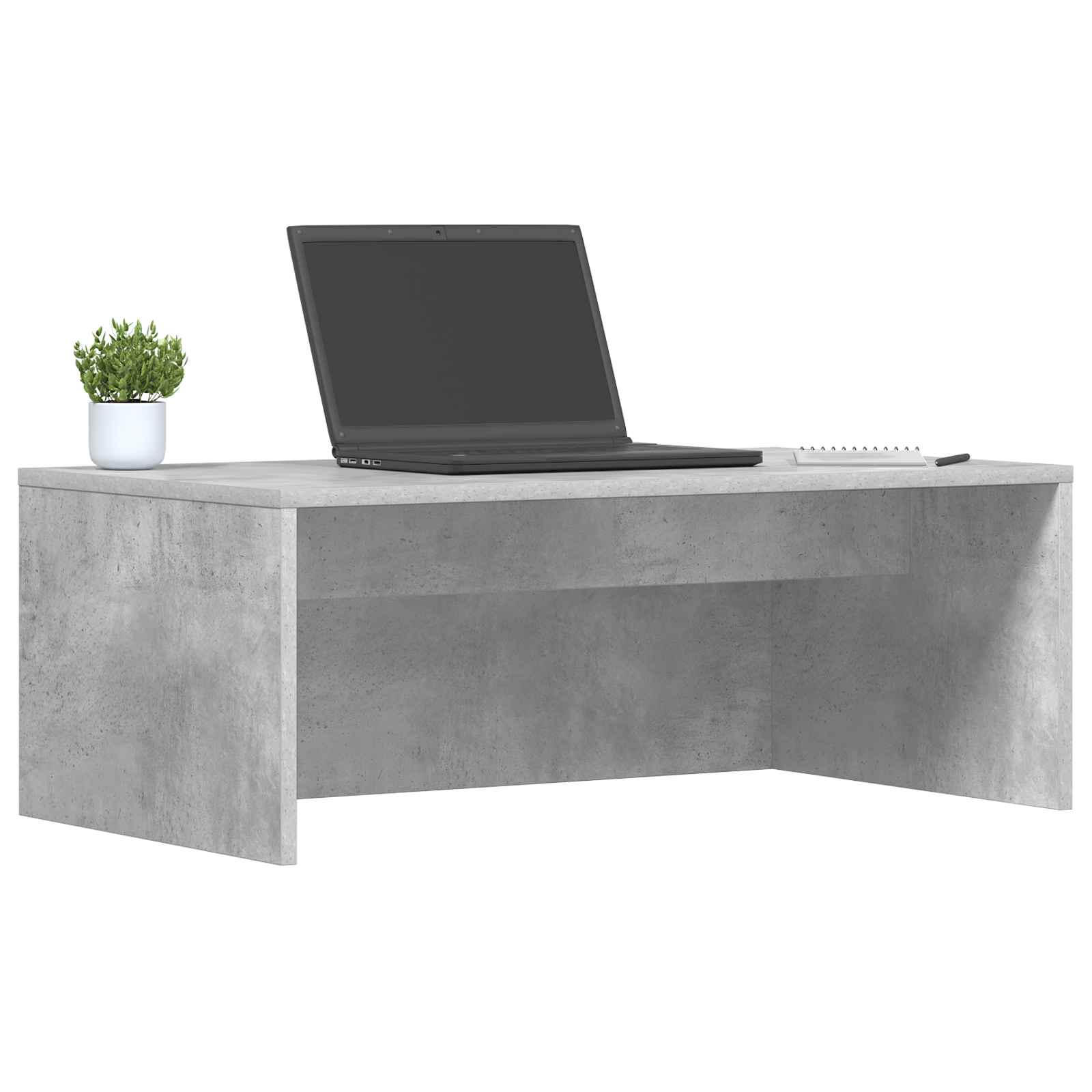 Stol za zid Betonski sivi 80 x 45 x 30 cm Konstruirano drvo
