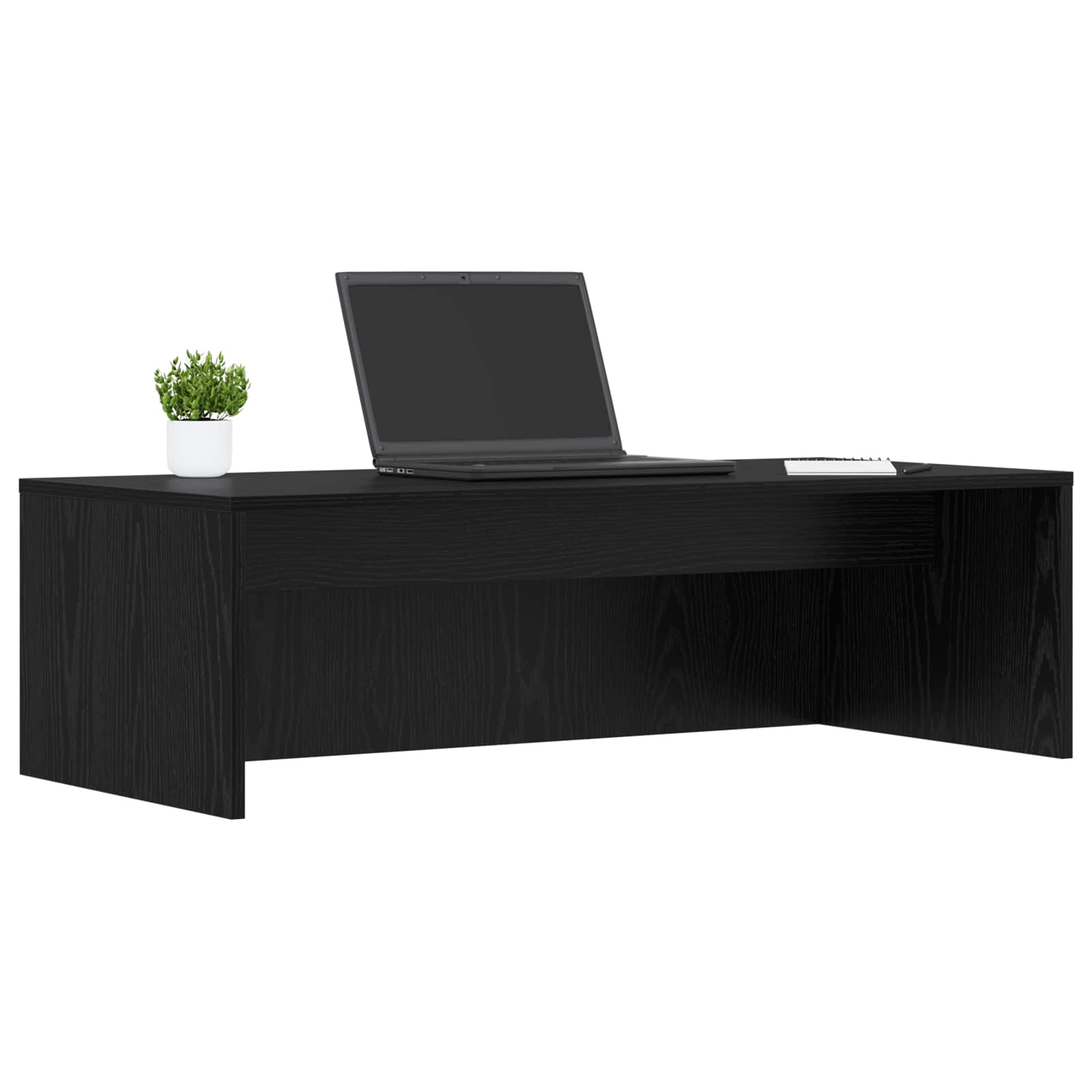 Stol za zid Zidne Crni hrast 100 x 45 x 30 cm Konstruirano drvo
