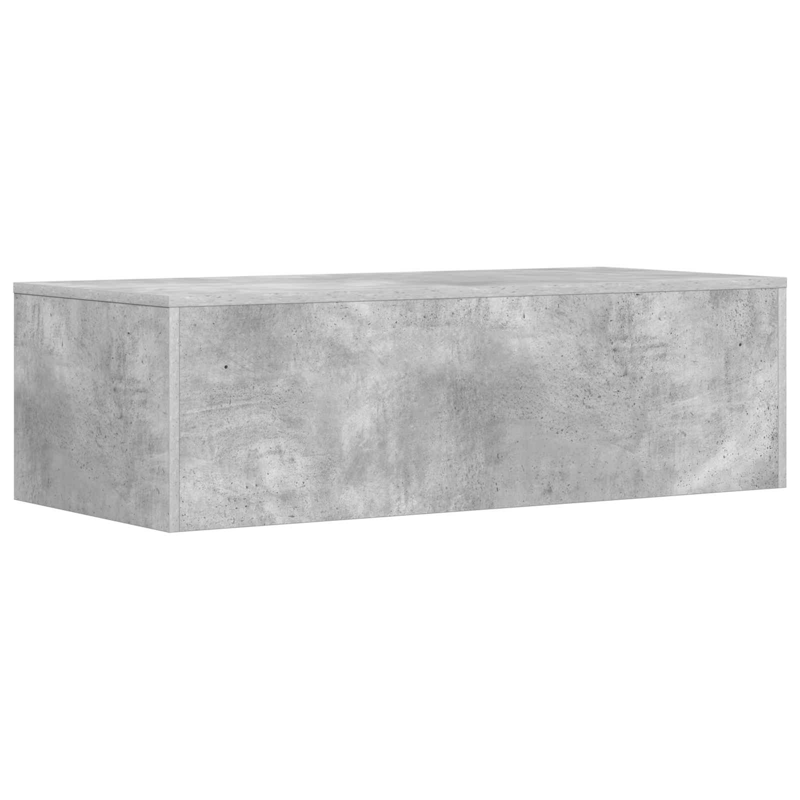 Stol za zid Betonski sivi 100 x 45 x 30 cm Konstruirano drvo