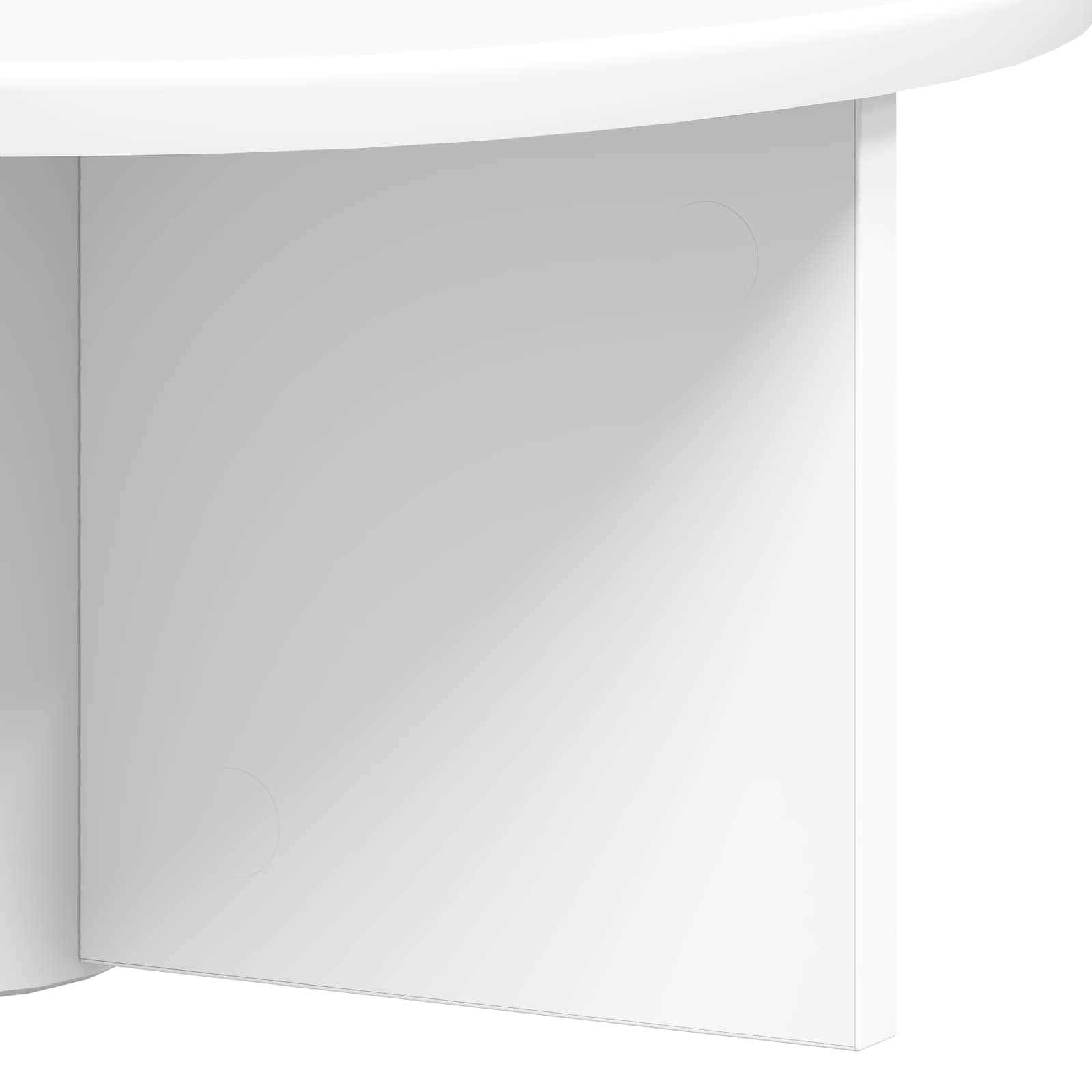 Polica na zidu 2 pcs Bijelo 38 x 19 x 19 cm Konstruirano drvo