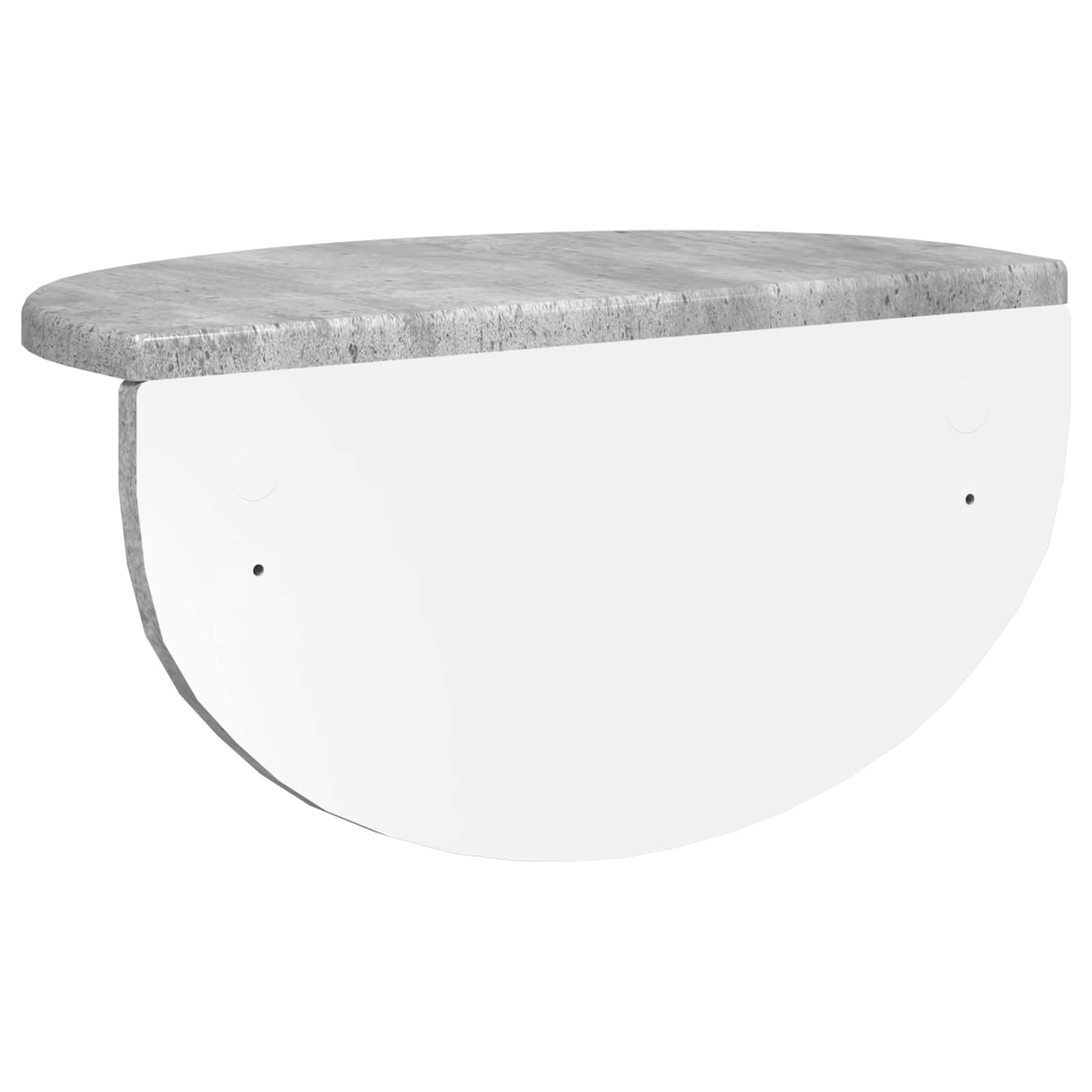 Polica na zidu Zidne 2 pcs Betonski sivi 38 x 19 x 19 cm