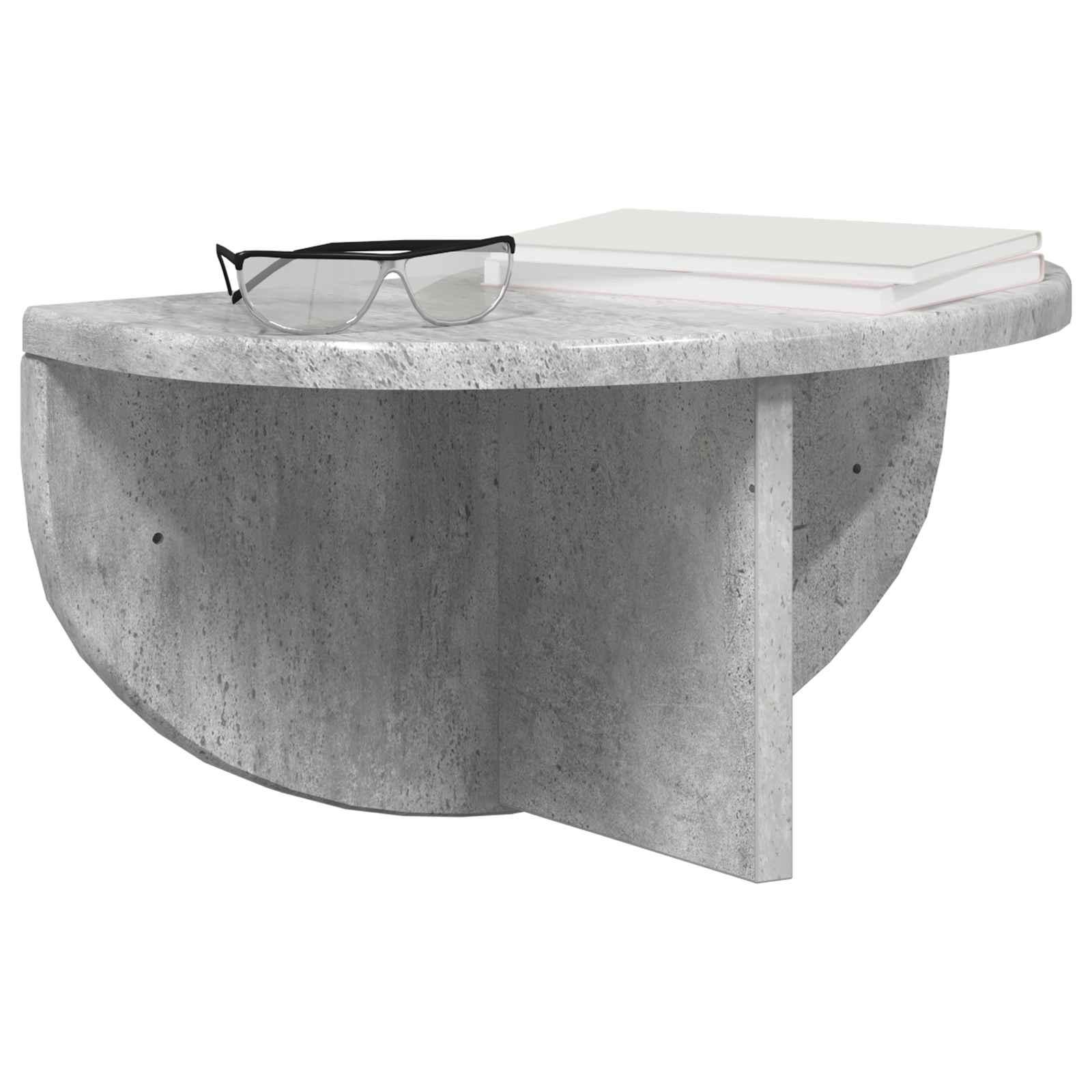 Polica na zidu Zidne 2 pcs Betonski sivi 38 x 19 x 19 cm