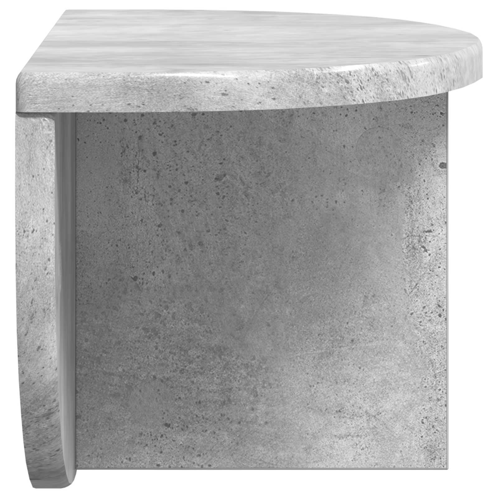 Polica na zidu Zidne 2 pcs Betonski sivi 38 x 19 x 19 cm
