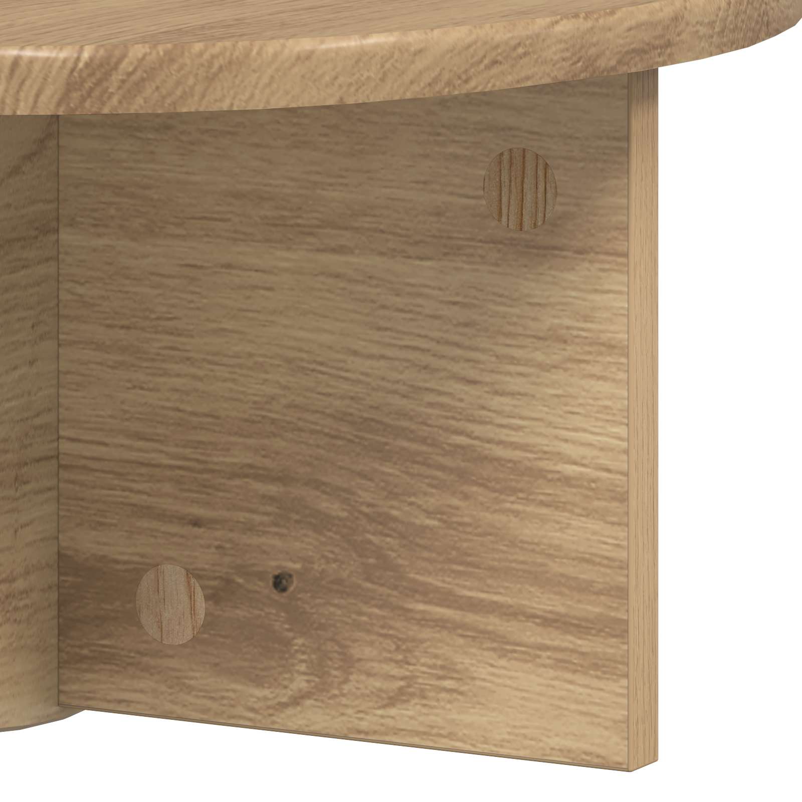 Polica na zidu Zidne 2 pcs Umjetnički hrast 38 x 19 x 19 cm