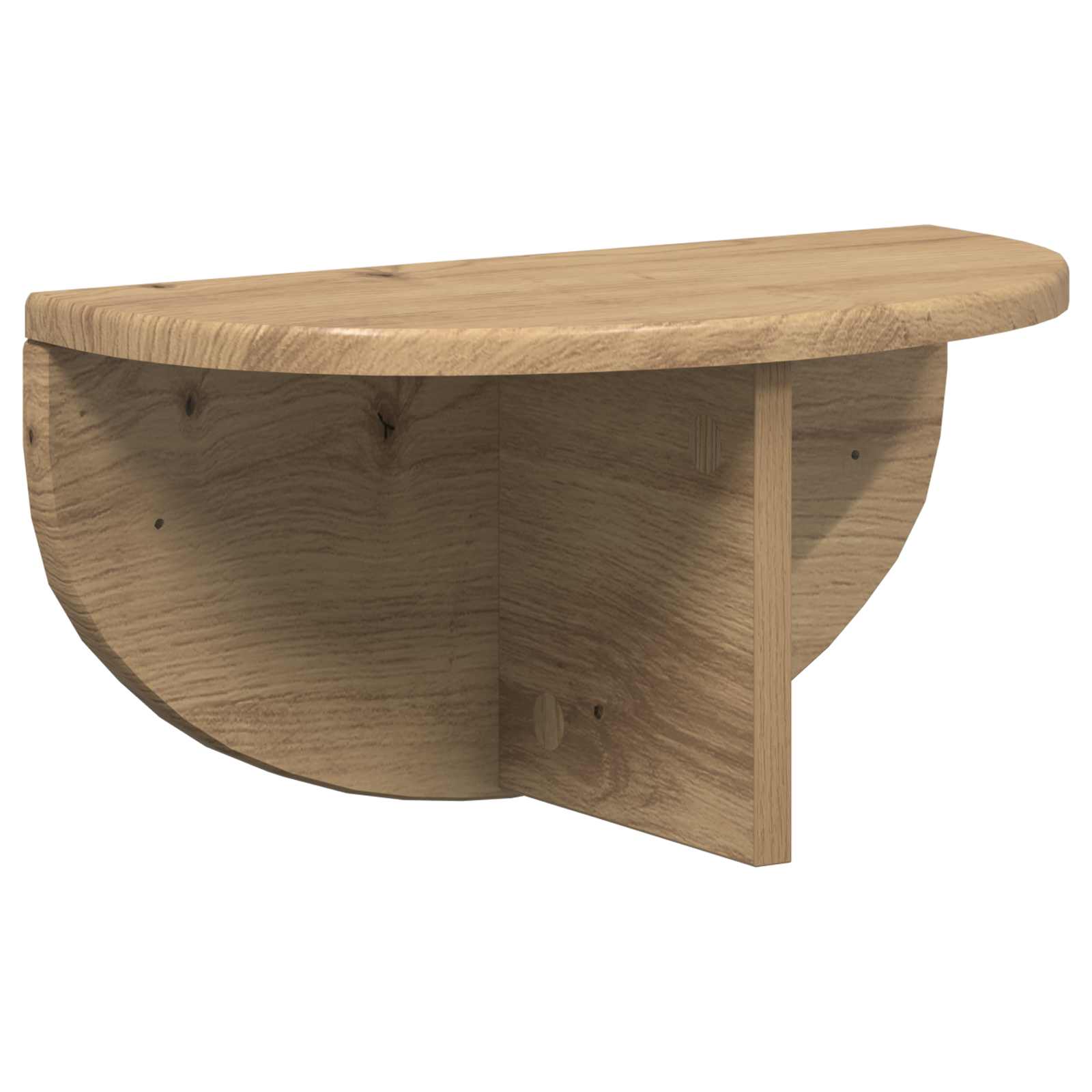 Polica na zidu Zidne 2 pcs Umjetnički hrast 38 x 19 x 19 cm