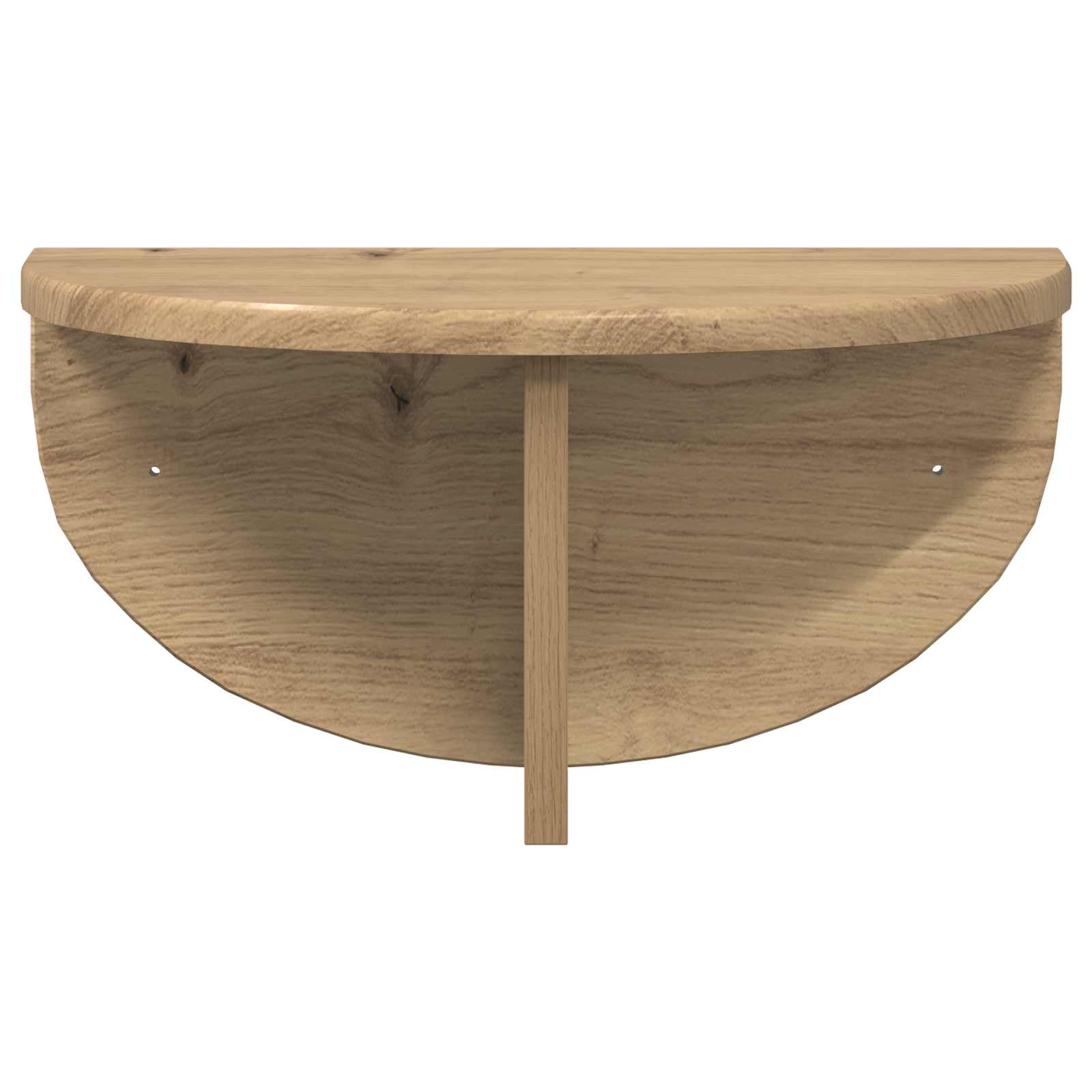 Polica na zidu Zidne 2 pcs Umjetnički hrast 38 x 19 x 19 cm