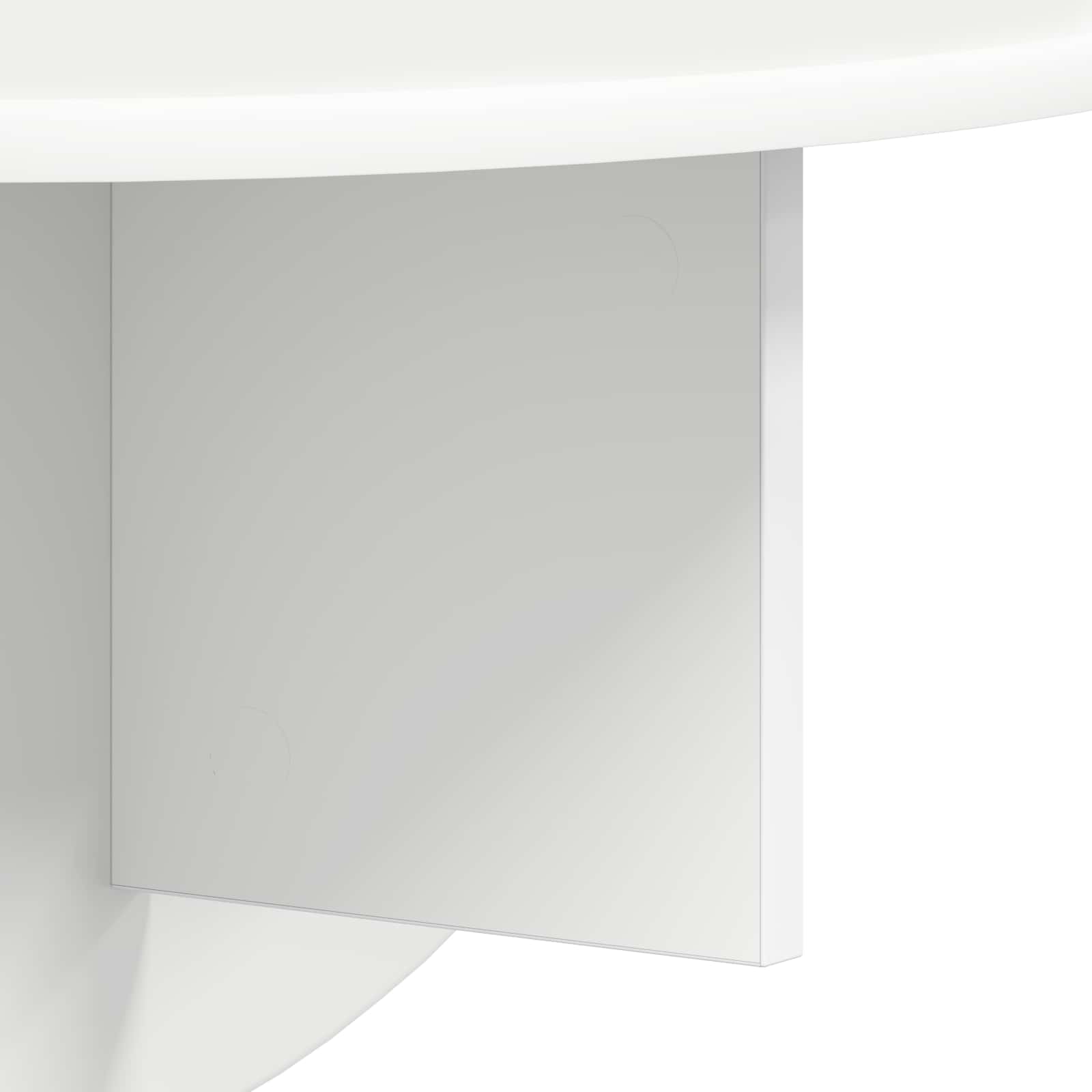 Polica na zidu 2 pcs Bijelo 48 x 24 x 24 cm Konstruirano drvo