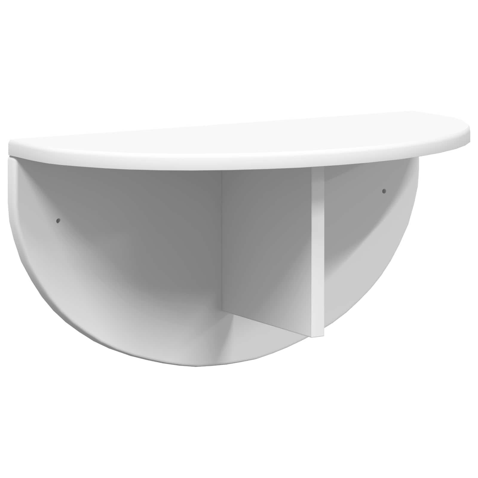Polica na zidu 2 pcs Bijelo 48 x 24 x 24 cm Konstruirano drvo