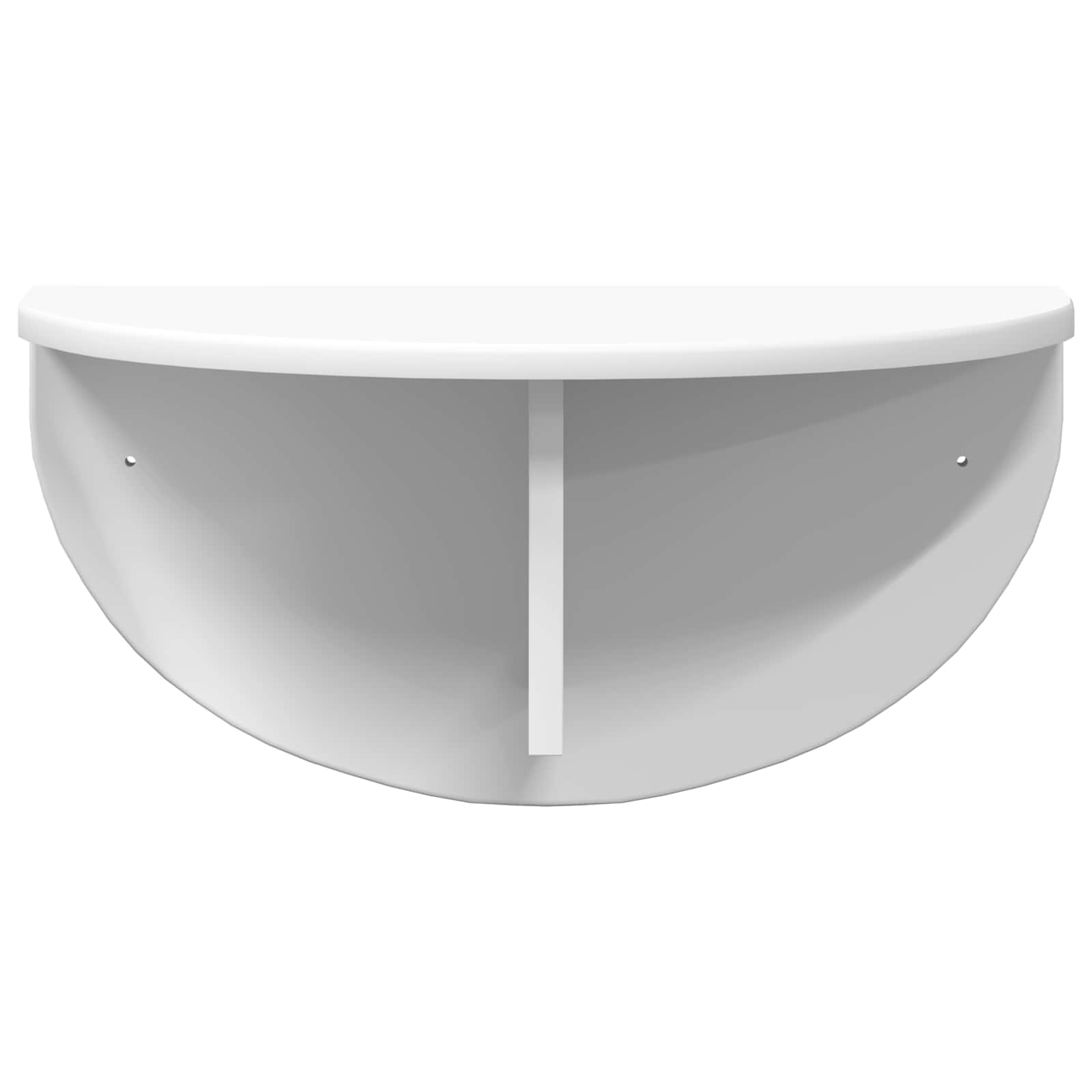 Polica na zidu 2 pcs Bijelo 48 x 24 x 24 cm Konstruirano drvo