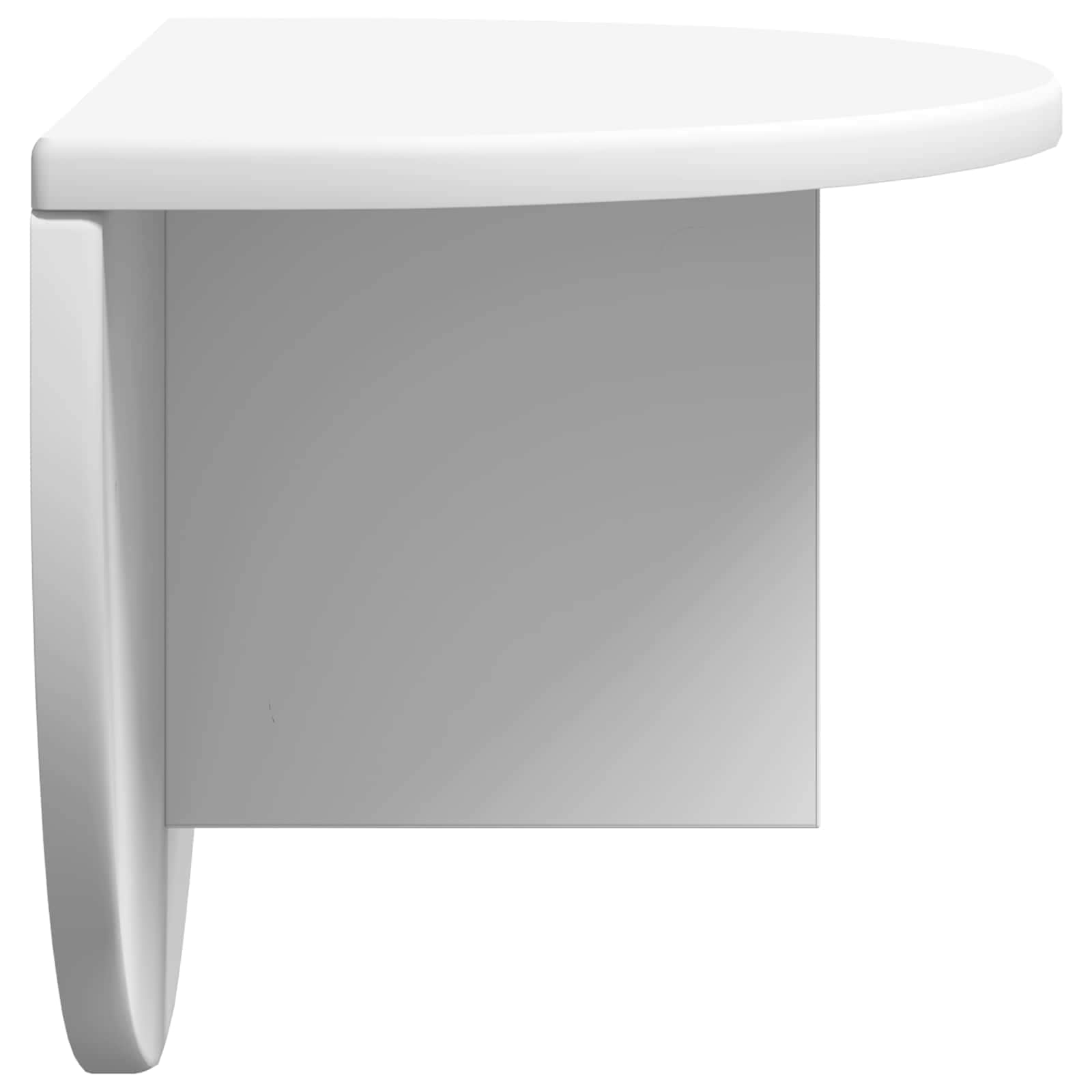 Polica na zidu 2 pcs Bijelo 48 x 24 x 24 cm Konstruirano drvo