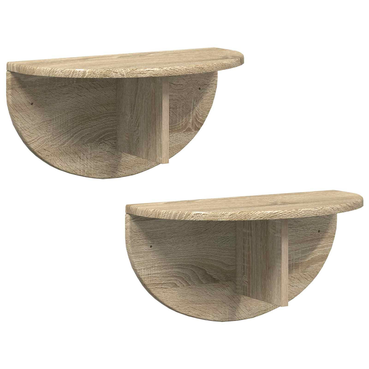 Polica na zidu Zidne 2 pcs Sonoma hrast 48 x 24 x 24 cm