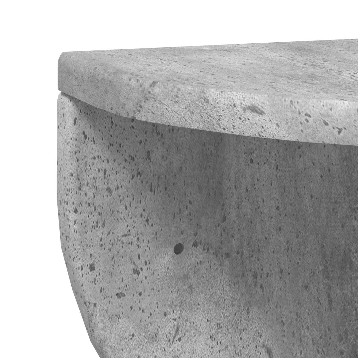 Polica na zidu Zidne 2 pcs Betonski sivi 48 x 24 x 24 cm