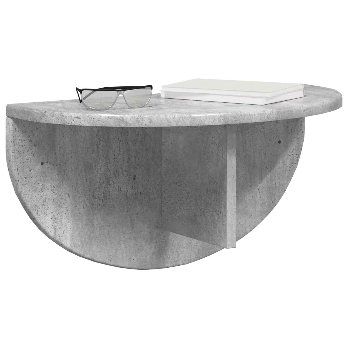 Polica na zidu Zidne 2 pcs Betonski sivi 48 x 24 x 24 cm