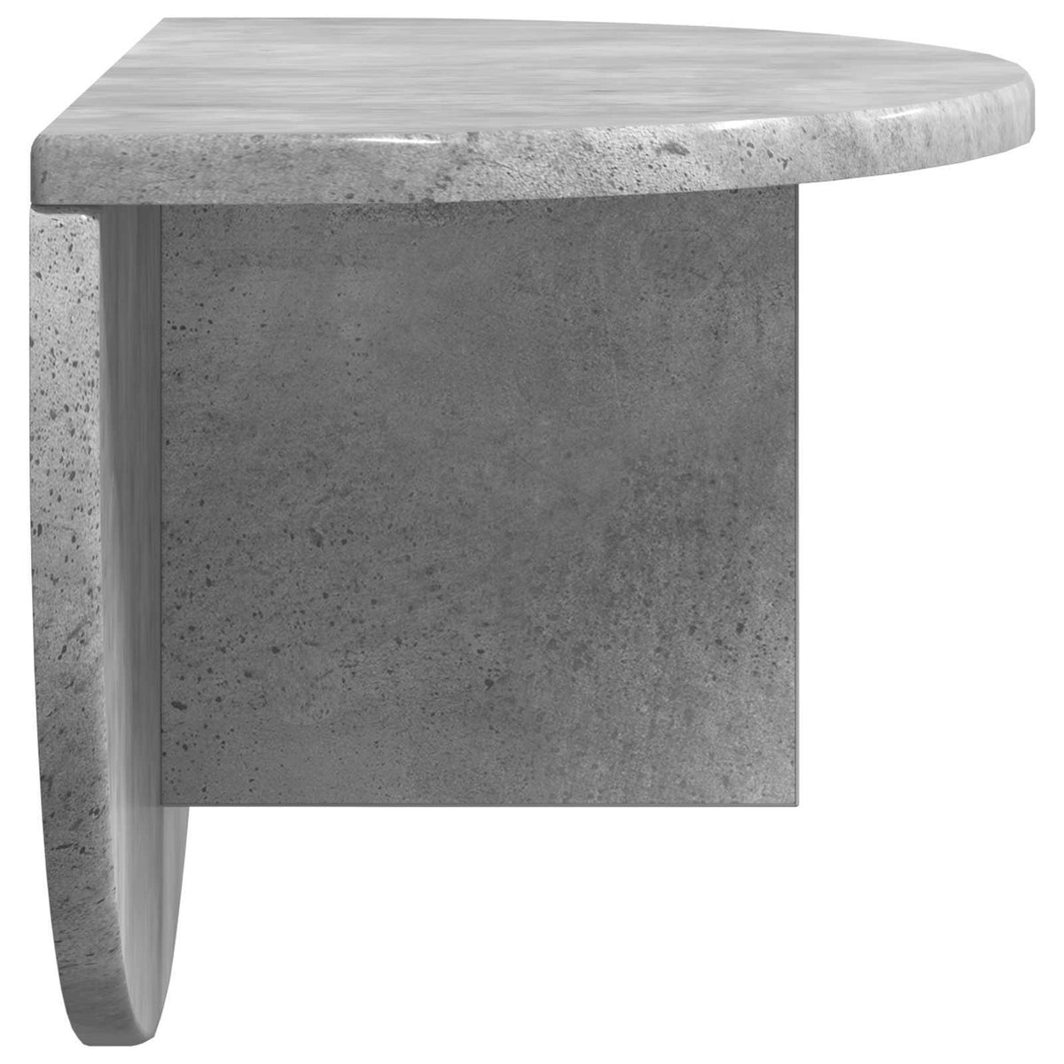 Polica na zidu Zidne 2 pcs Betonski sivi 48 x 24 x 24 cm