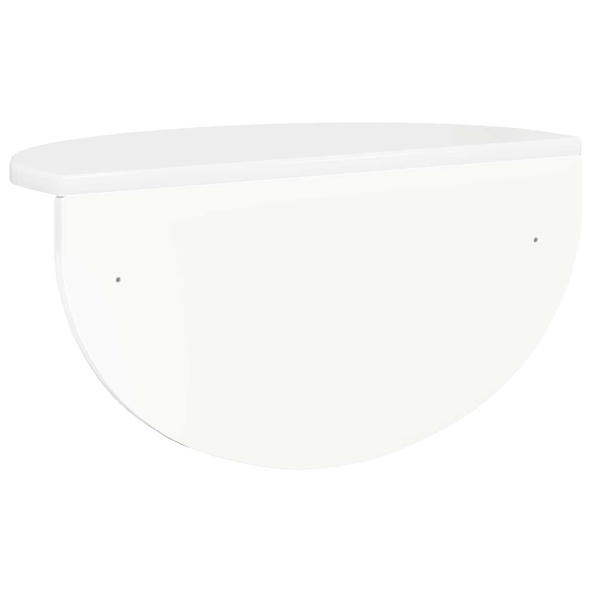 Polica na zidu Zidne 2 pcs Visoki sjaj bijela 48 x 24 x 24 cm