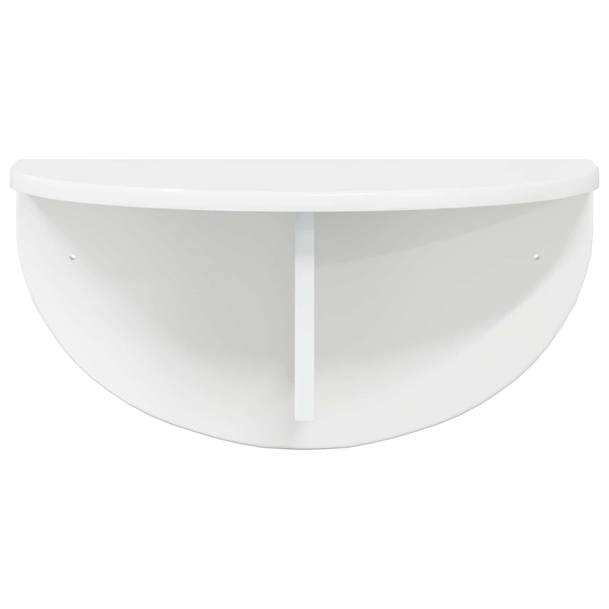 Polica na zidu Zidne 2 pcs Visoki sjaj bijela 48 x 24 x 24 cm
