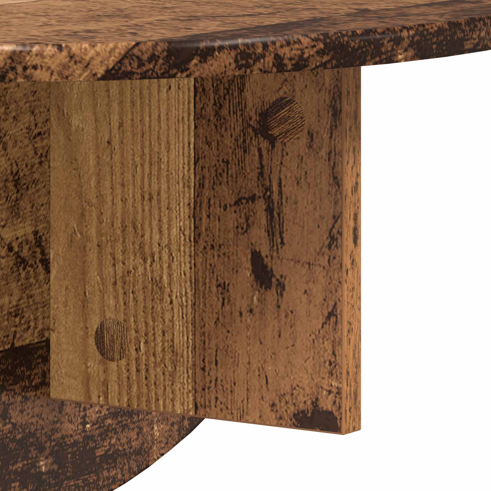 Polica na zidu Zidne 2 pcs Staro drvo 48 x 24 x 24 cm