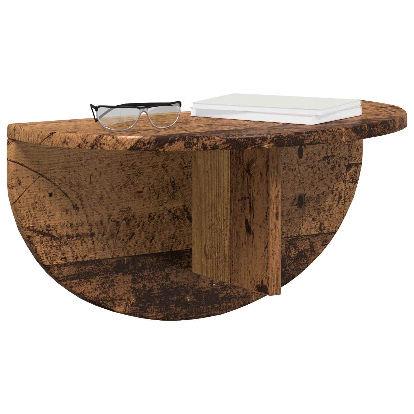 Polica na zidu Zidne 2 pcs Staro drvo 48 x 24 x 24 cm