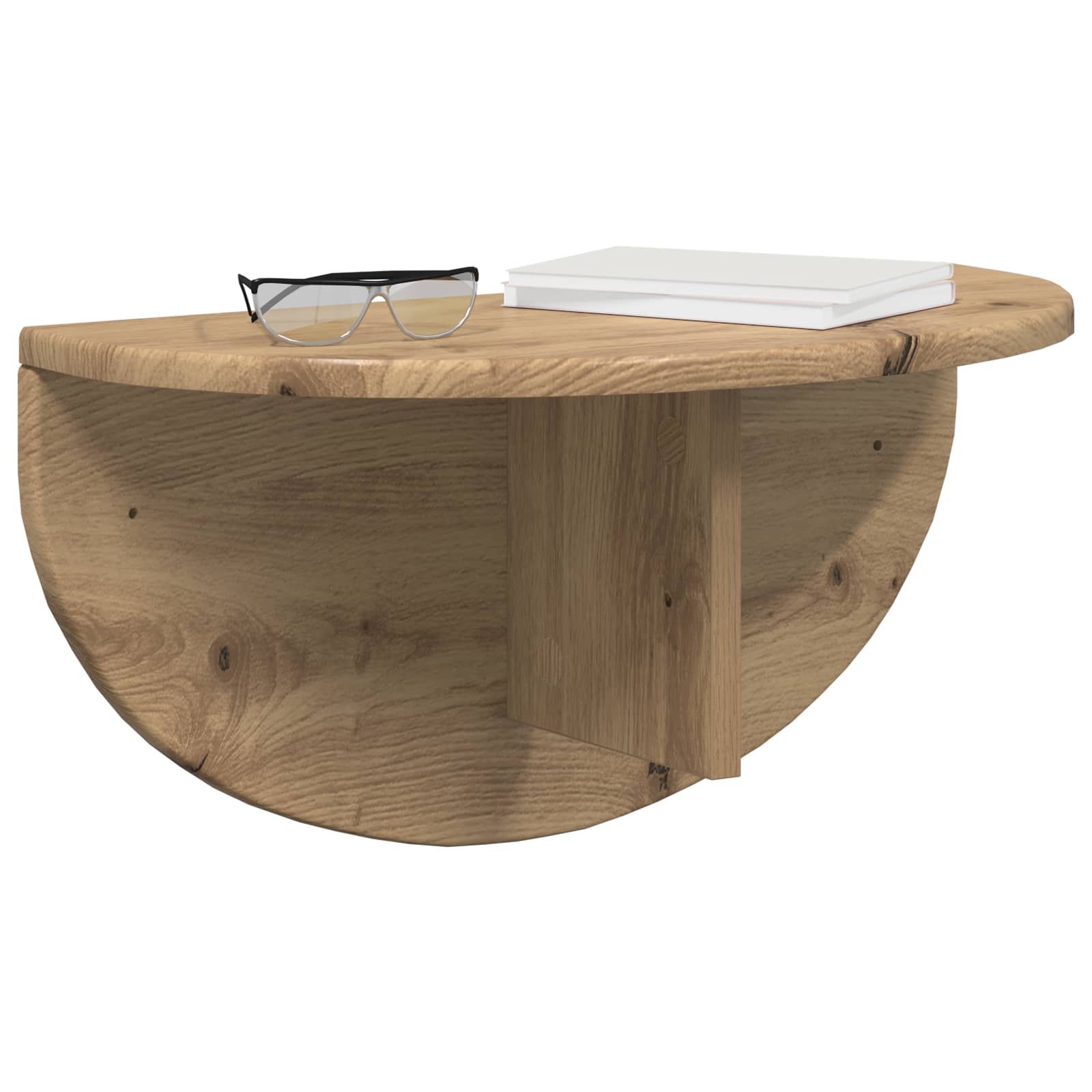 Polica na zidu Zidne 2 pcs Umjetnički hrast 48 x 24 x 24 cm