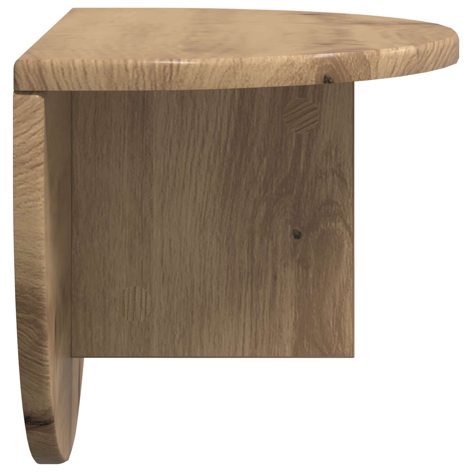 Polica na zidu Zidne 2 pcs Umjetnički hrast 48 x 24 x 24 cm