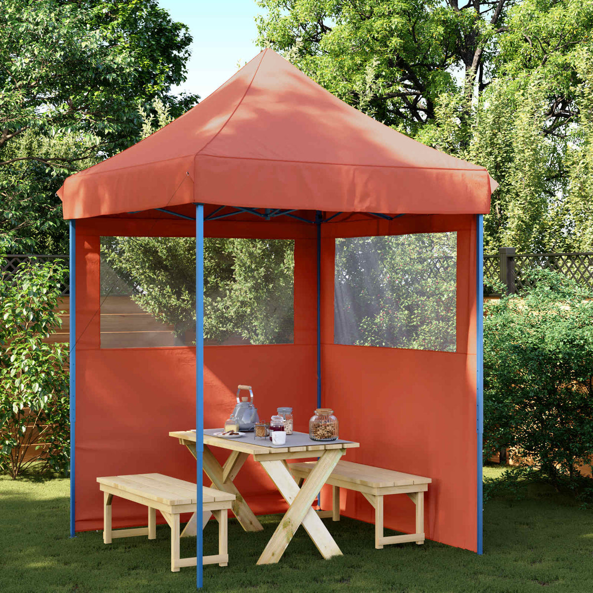 Šator za zabave Terakota 200 x 200 x 306 cm Oxford tkanina