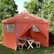 Šator za zabave 292 x 292 x 315 cm Terakota Oxford tkanina